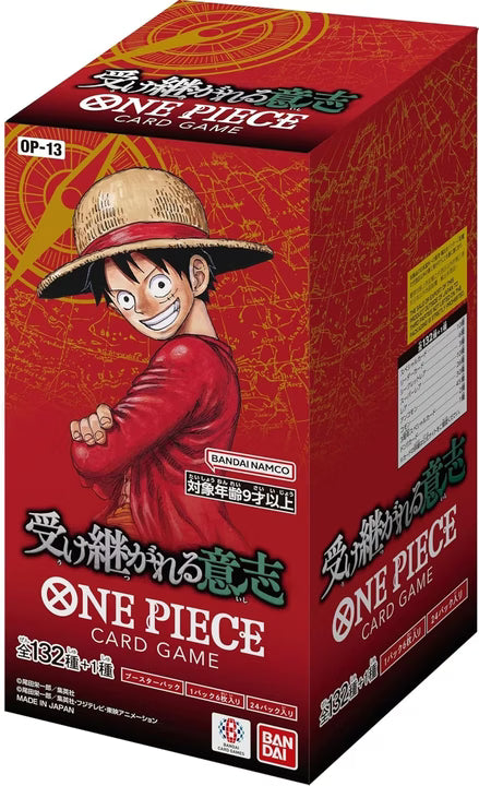One Piece OP13 Carrying on His Will Japanese Sealed Display