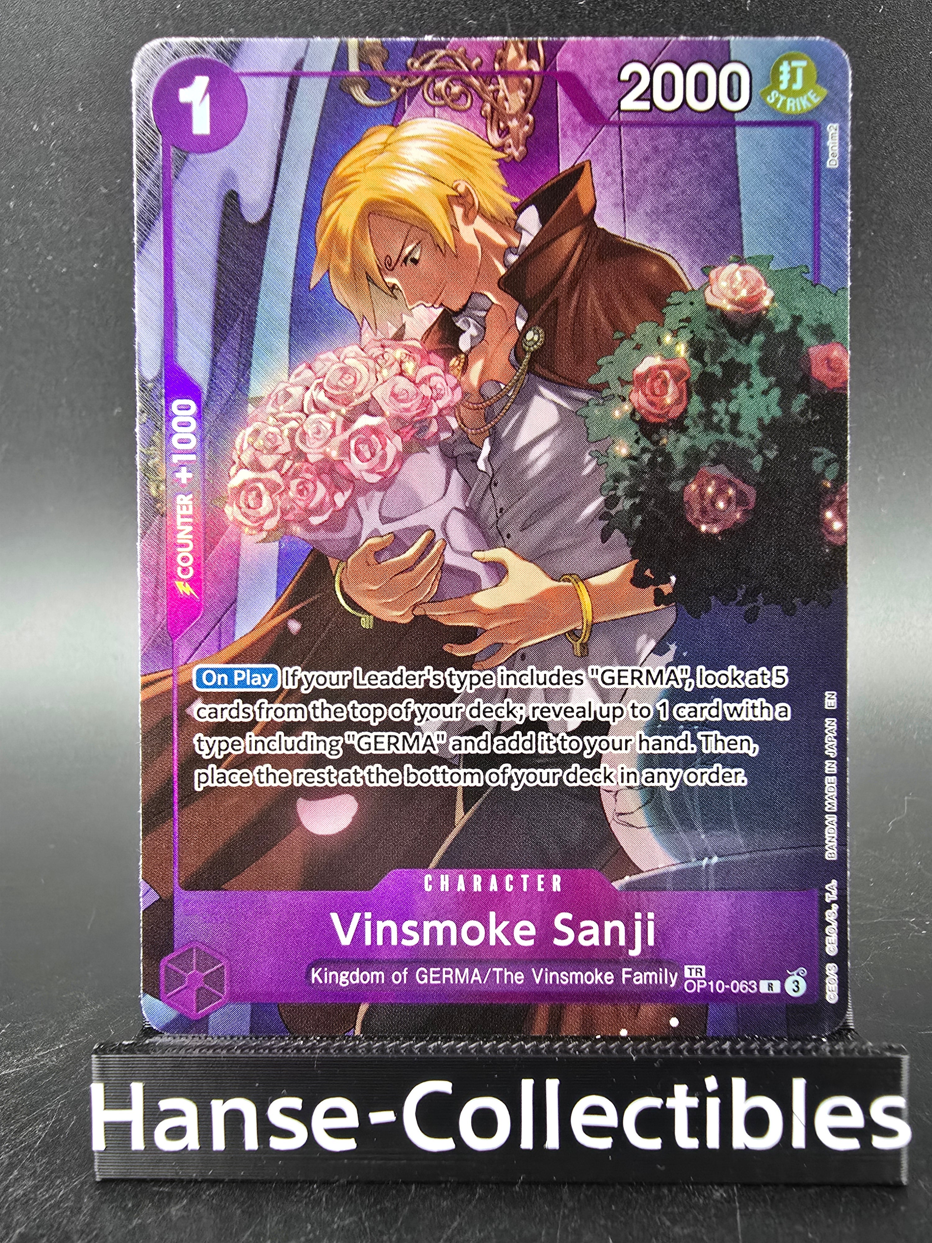 OP10-063 Sanji Vinsmoke Treasure Rare One Piece TCG ENG