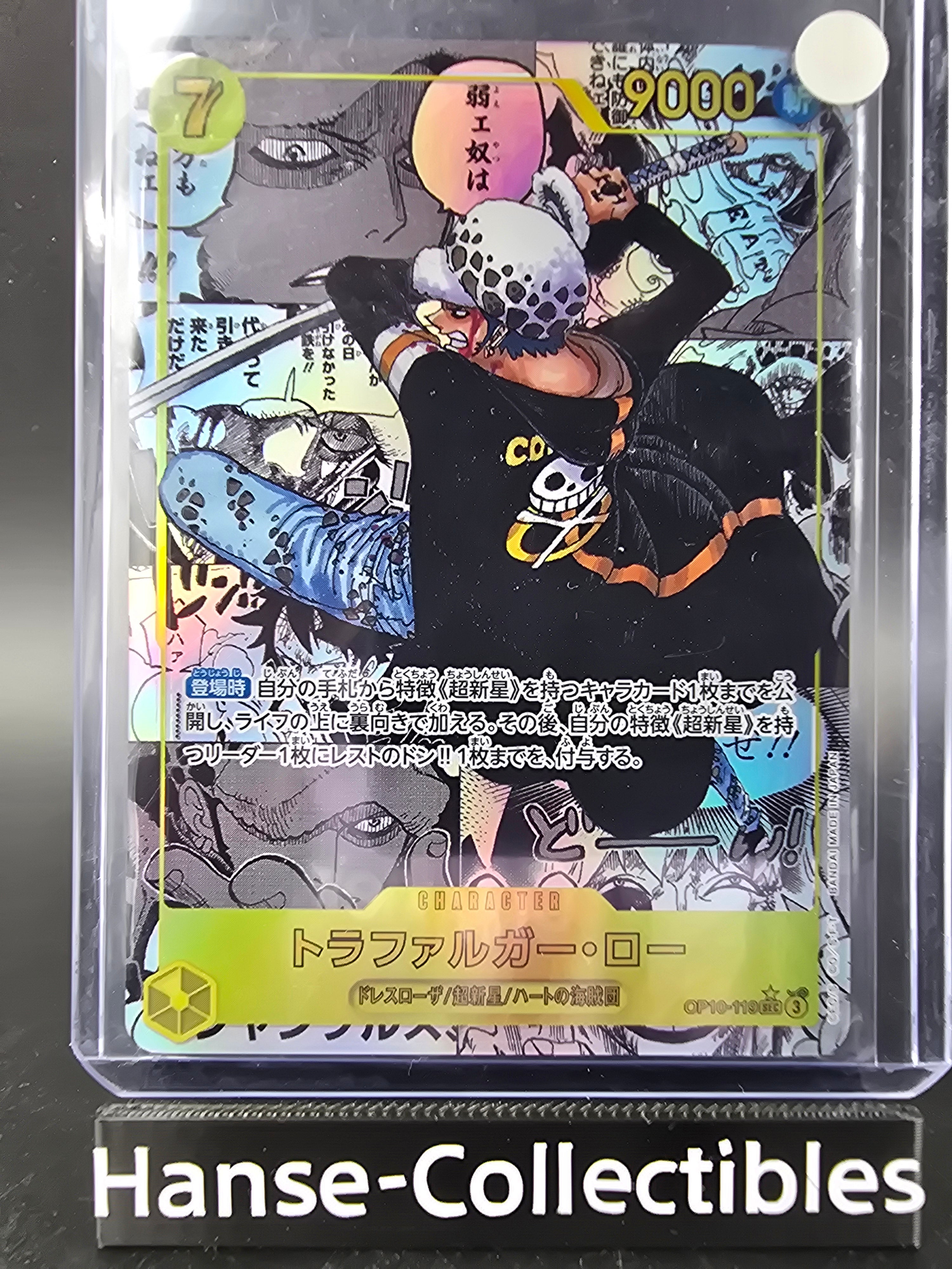 OP10-119 Trafalgar Law Manga Rare Alternative Art One Piece TCG JAP