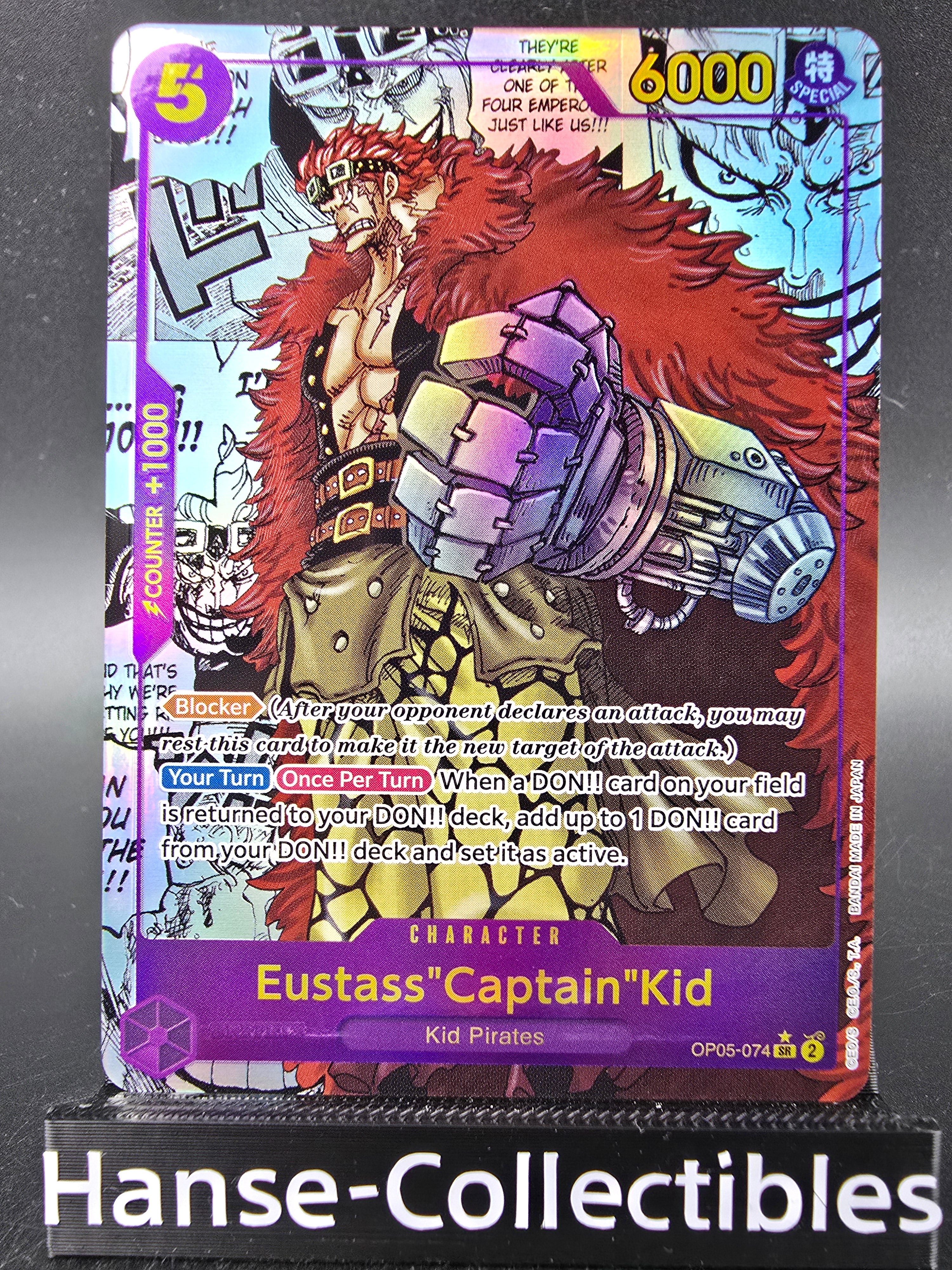OP05-074 Eustass Captain Kid Manga Rare One Piece TCG ENG