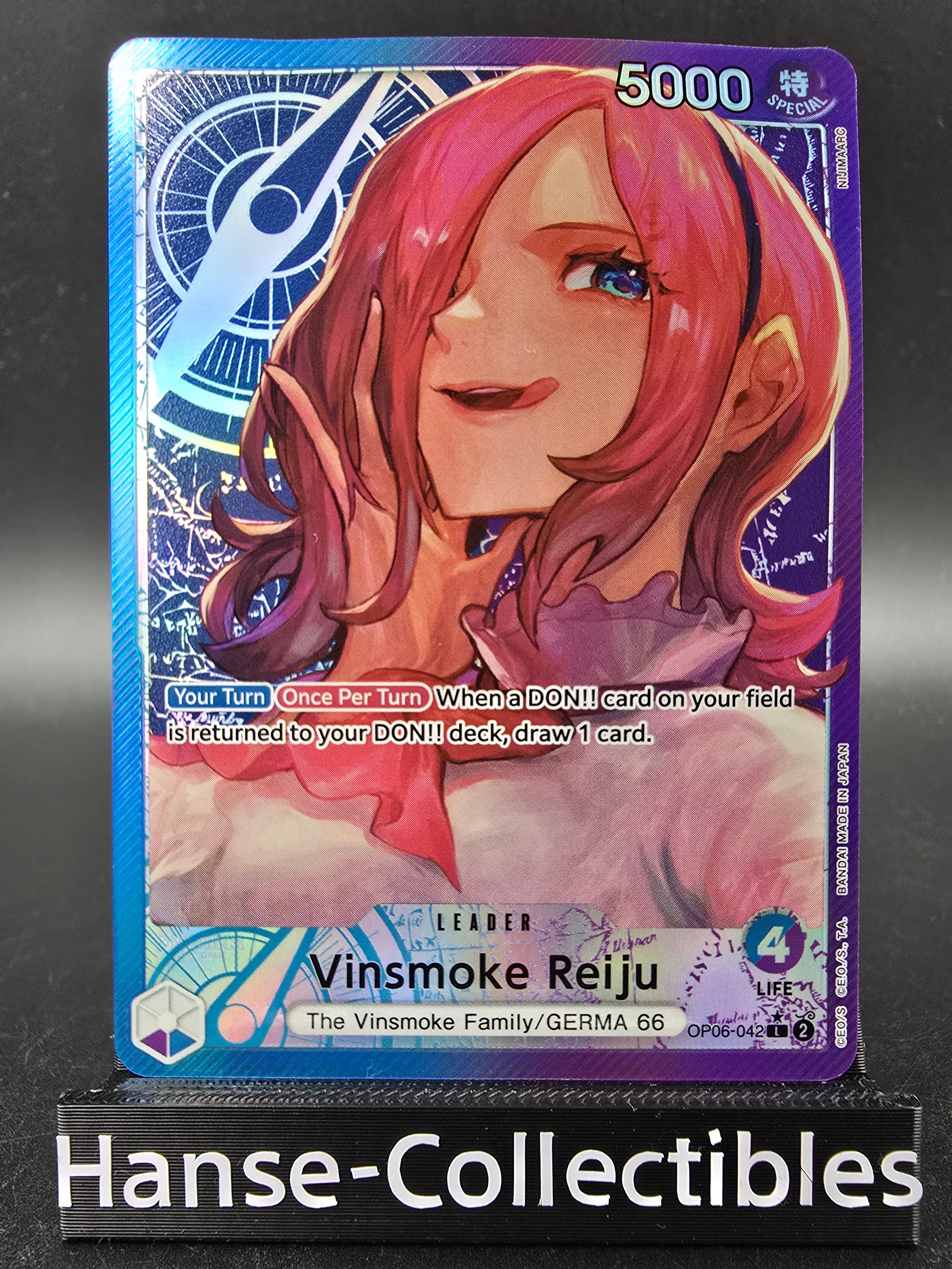 OP06-042 Vinsmoke Reiju LeaderV2 Alternative Art One Piece TCG ENG