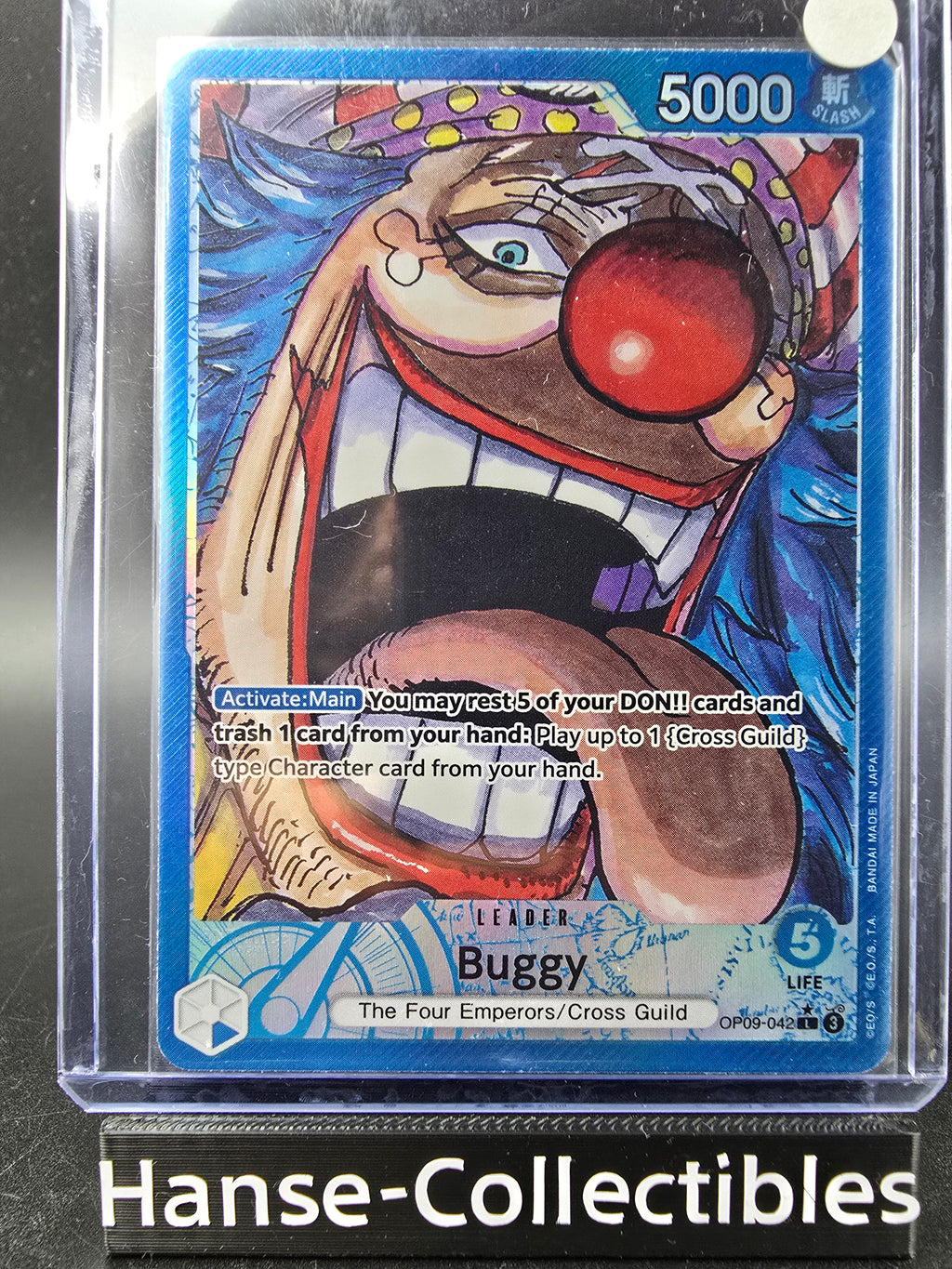 OP09-042 Buggy LeaderV2 Alternative Art One Piece TCG ENG