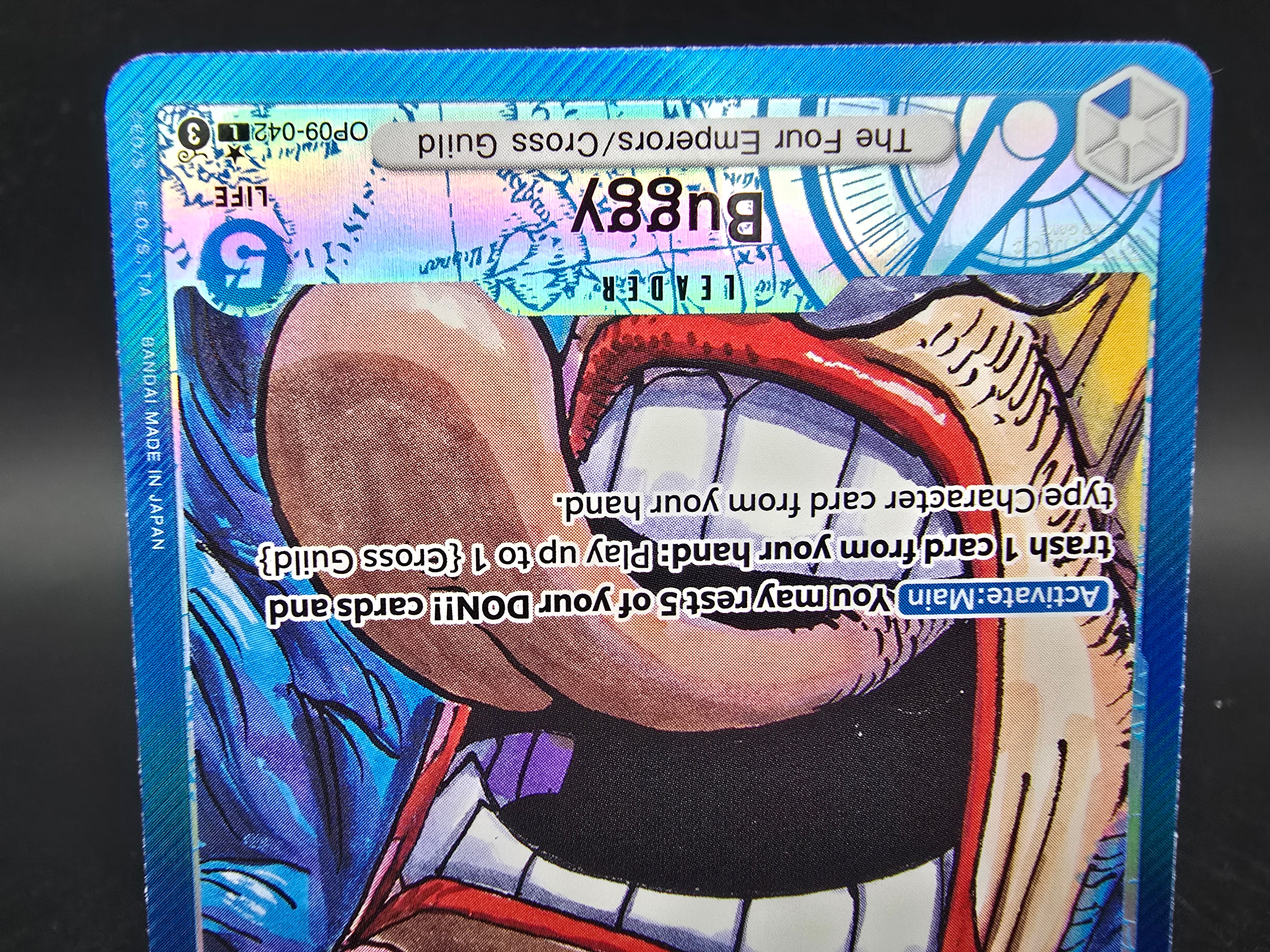 OP09-042 Buggy LeaderV2 Alternative Art One Piece TCG ENG