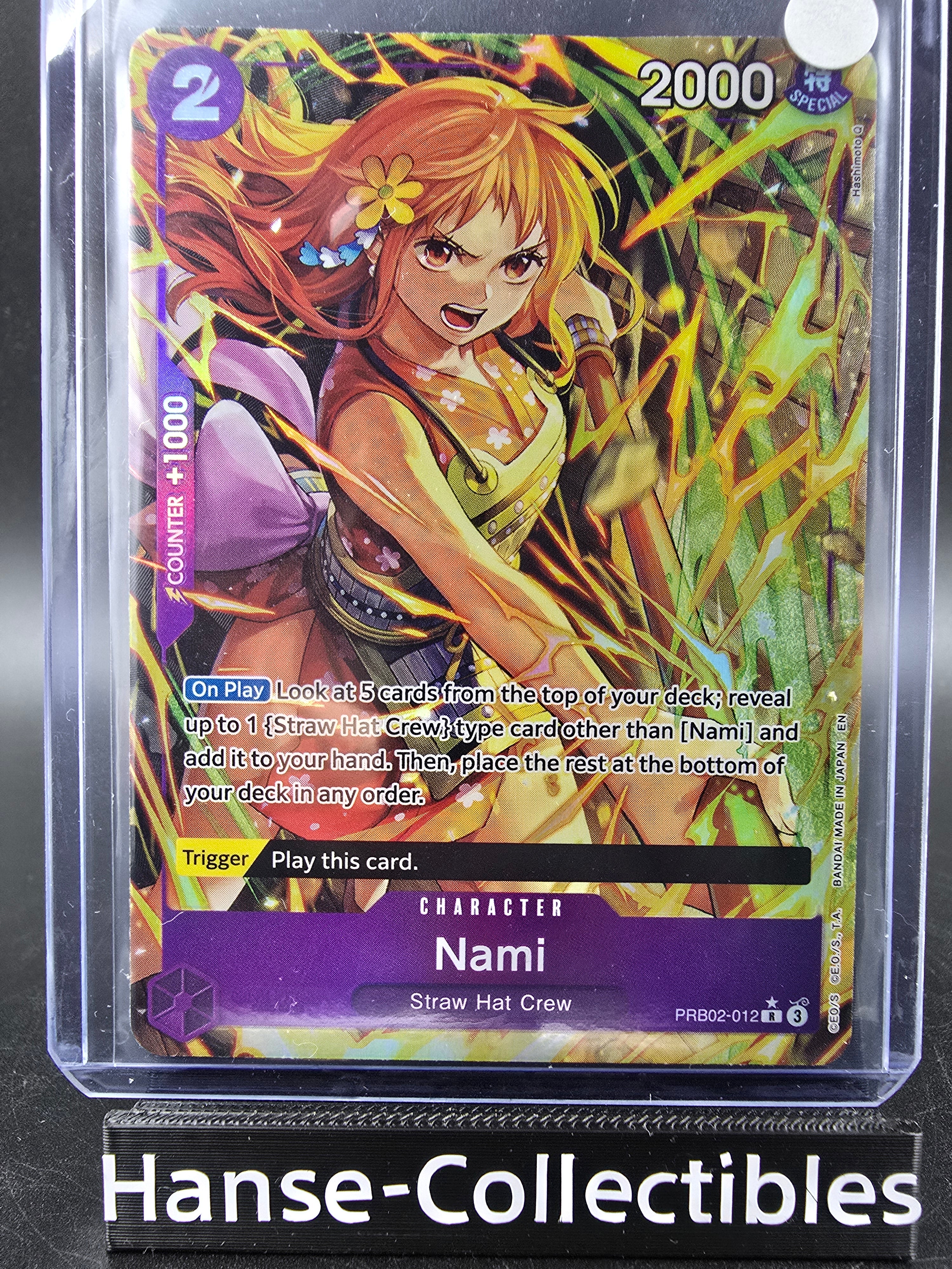 PRB02-012 Nami V2 Alternative Art One Piece TCG ENG