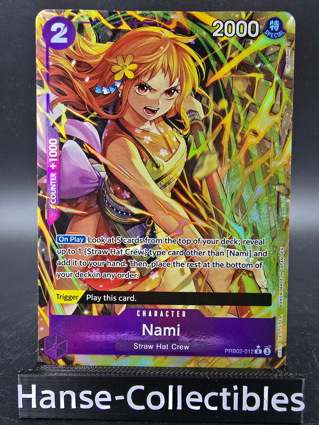 PRB02-012 Nami V2 Alternative Art One Piece TCG ENG