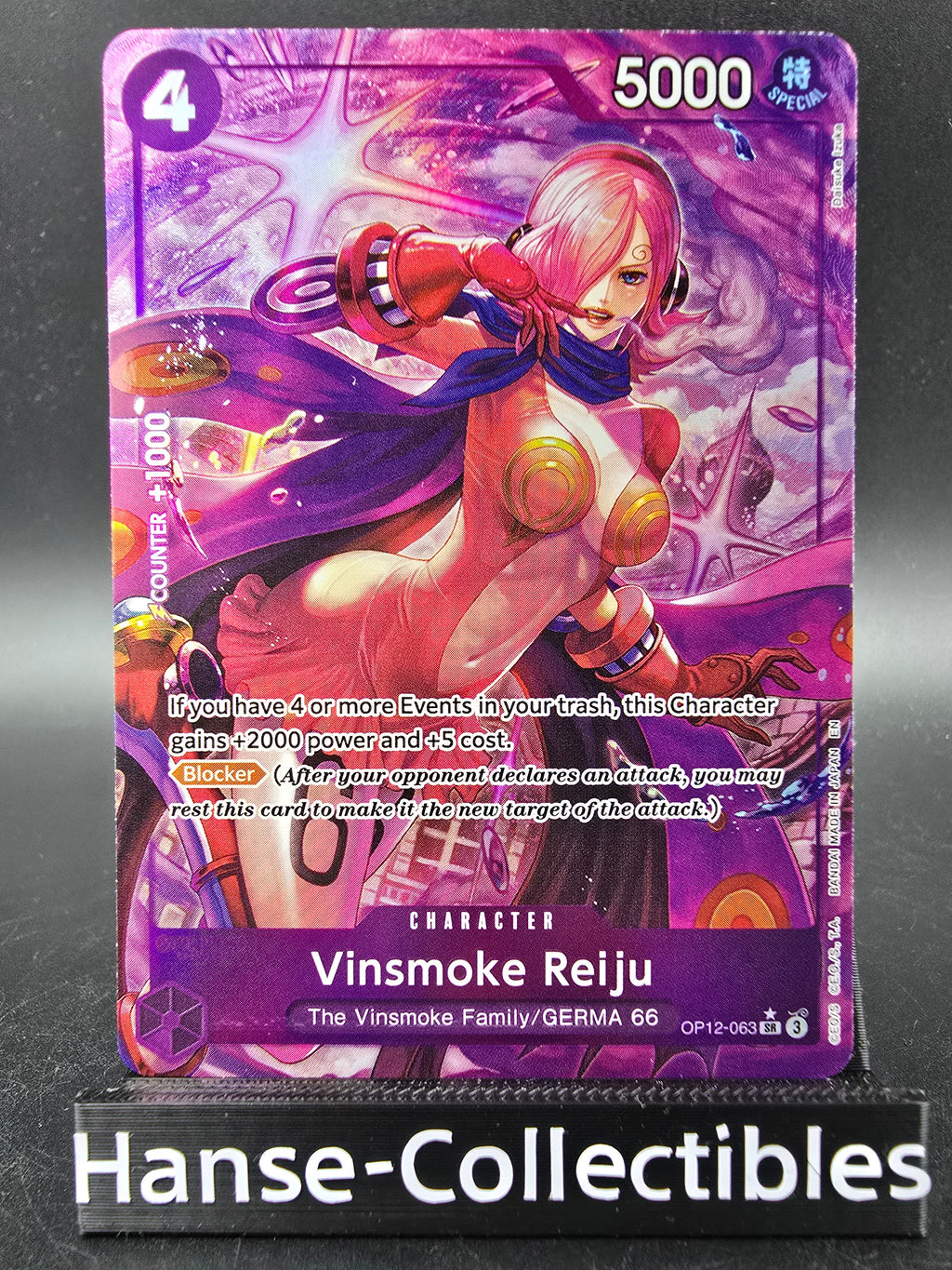 OP12-063 Vinsmoke Reiju V2 Alternative Art One Piece TCG ENG