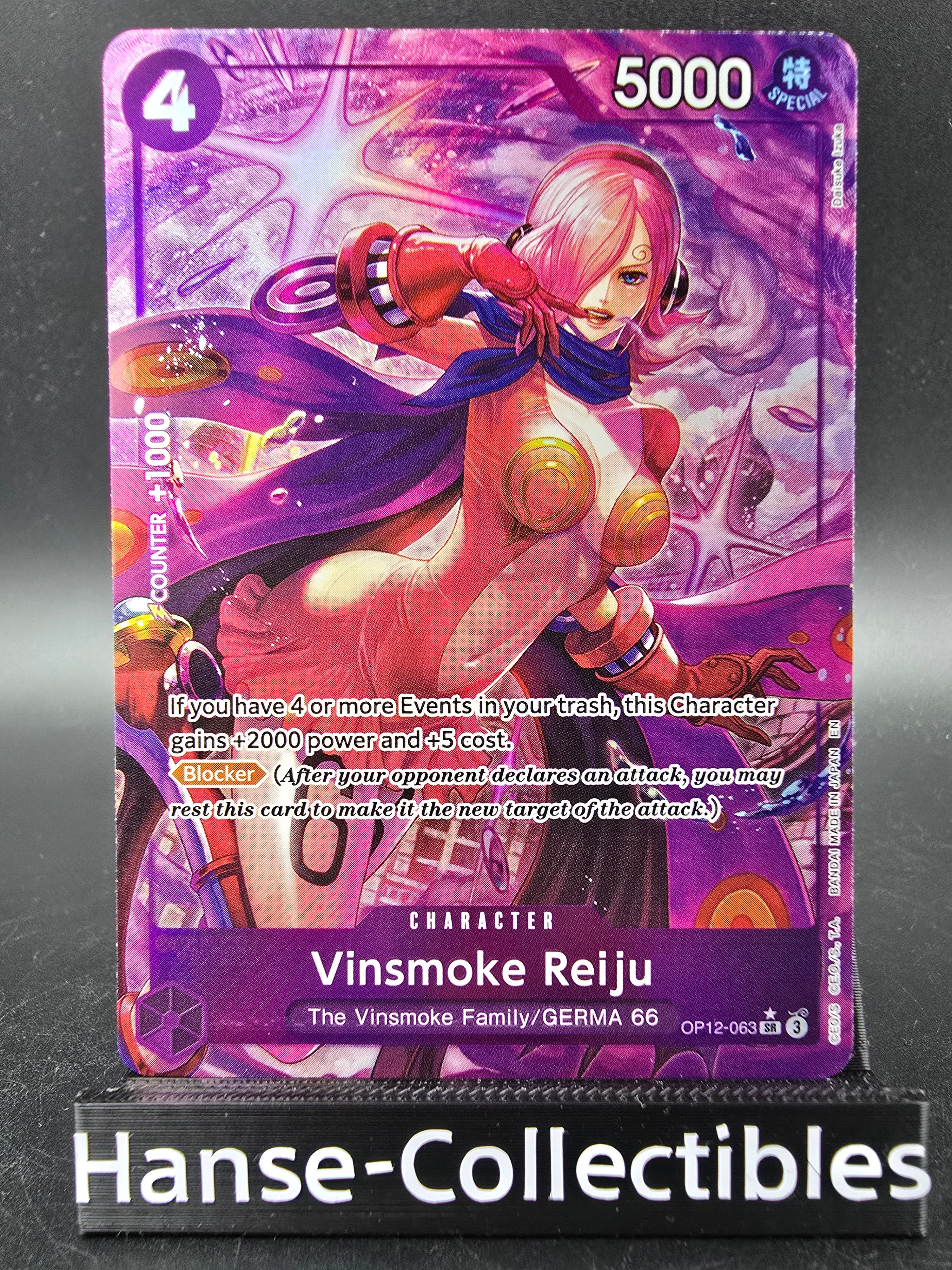 OP12-063 Vinsmoke Reiju V2 Alternative Art One Piece TCG ENG