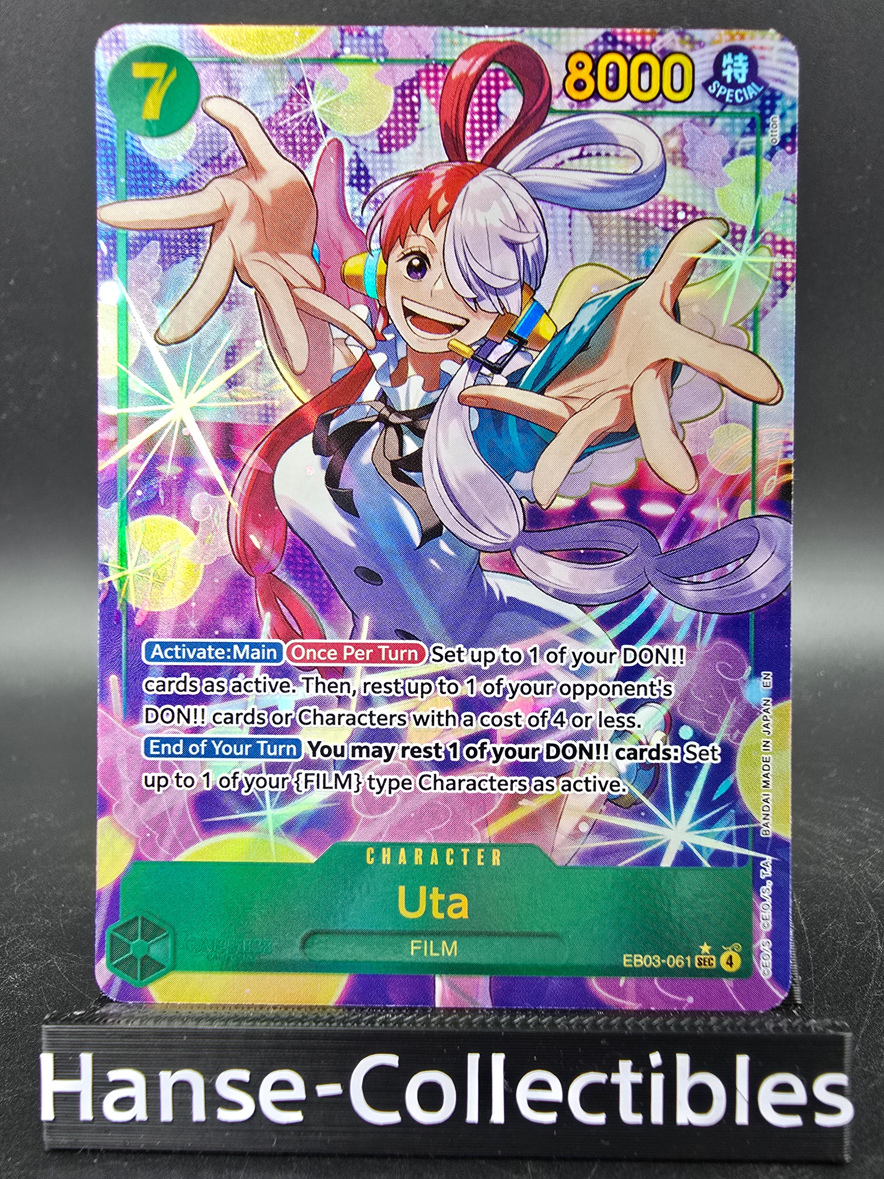 EB03-061 Uta Secret Rare V2 Alternative Art One Piece TCG ENG