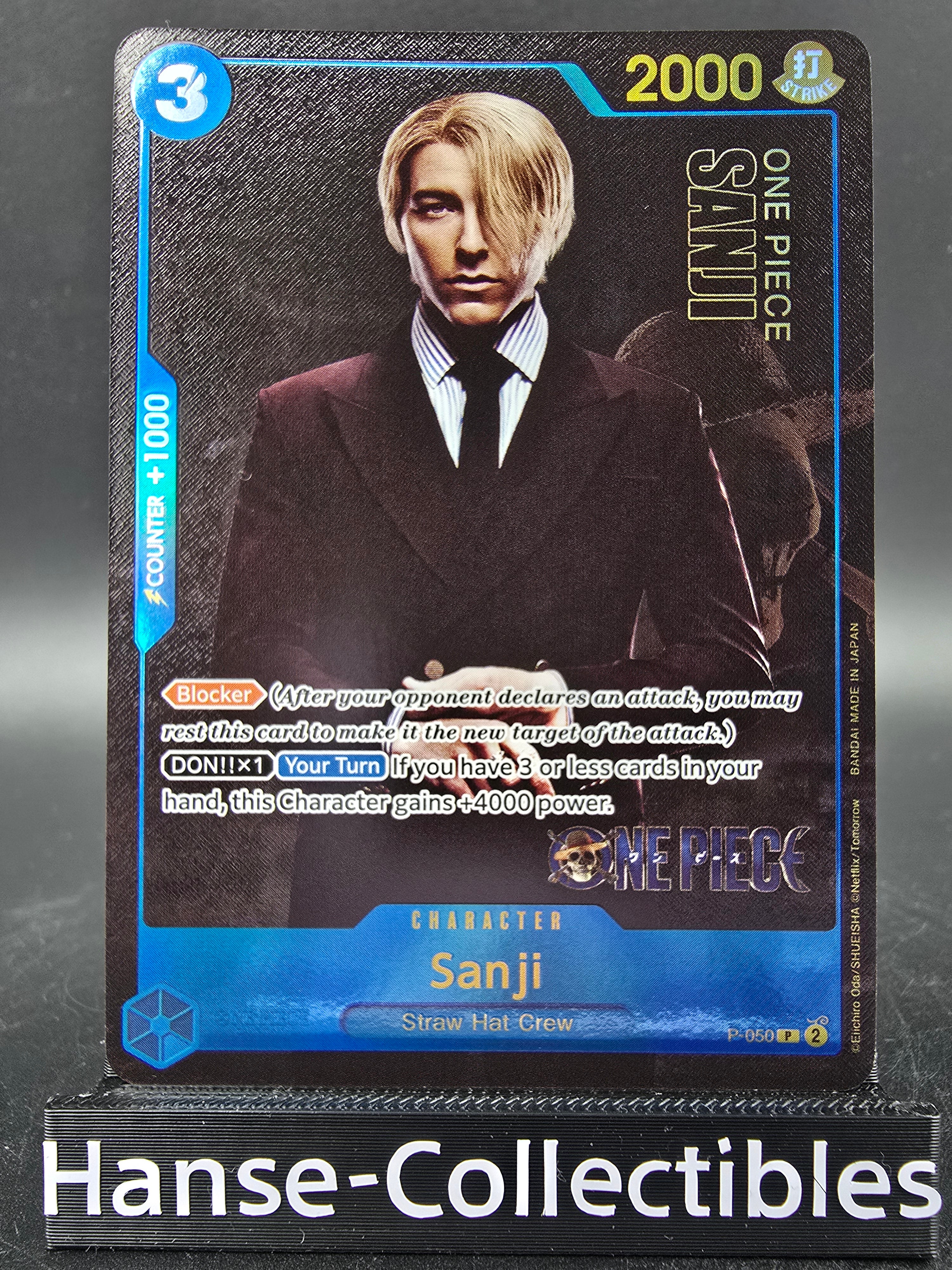 P-050 Sanji Live Action Promo One Piece TCG ENG