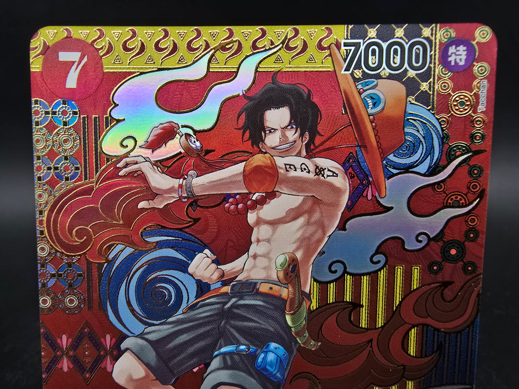 OP02-013 Portgas D. Ace Special Rare Mosaik One Piece TCG JAP *EXC*
