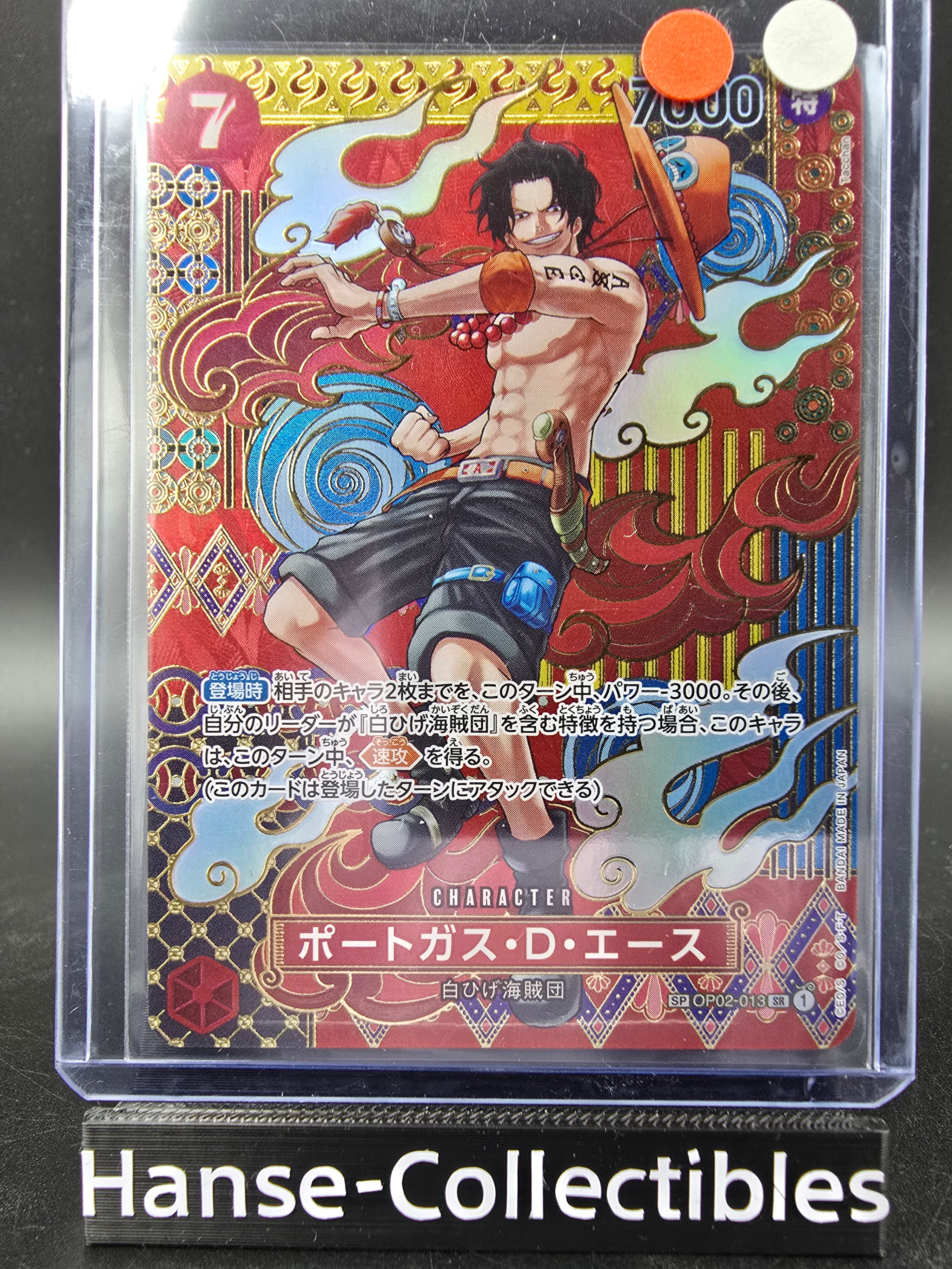 OP02-013 Portgas D. Ace Special Rare Mosaik One Piece TCG JAP *EXC*