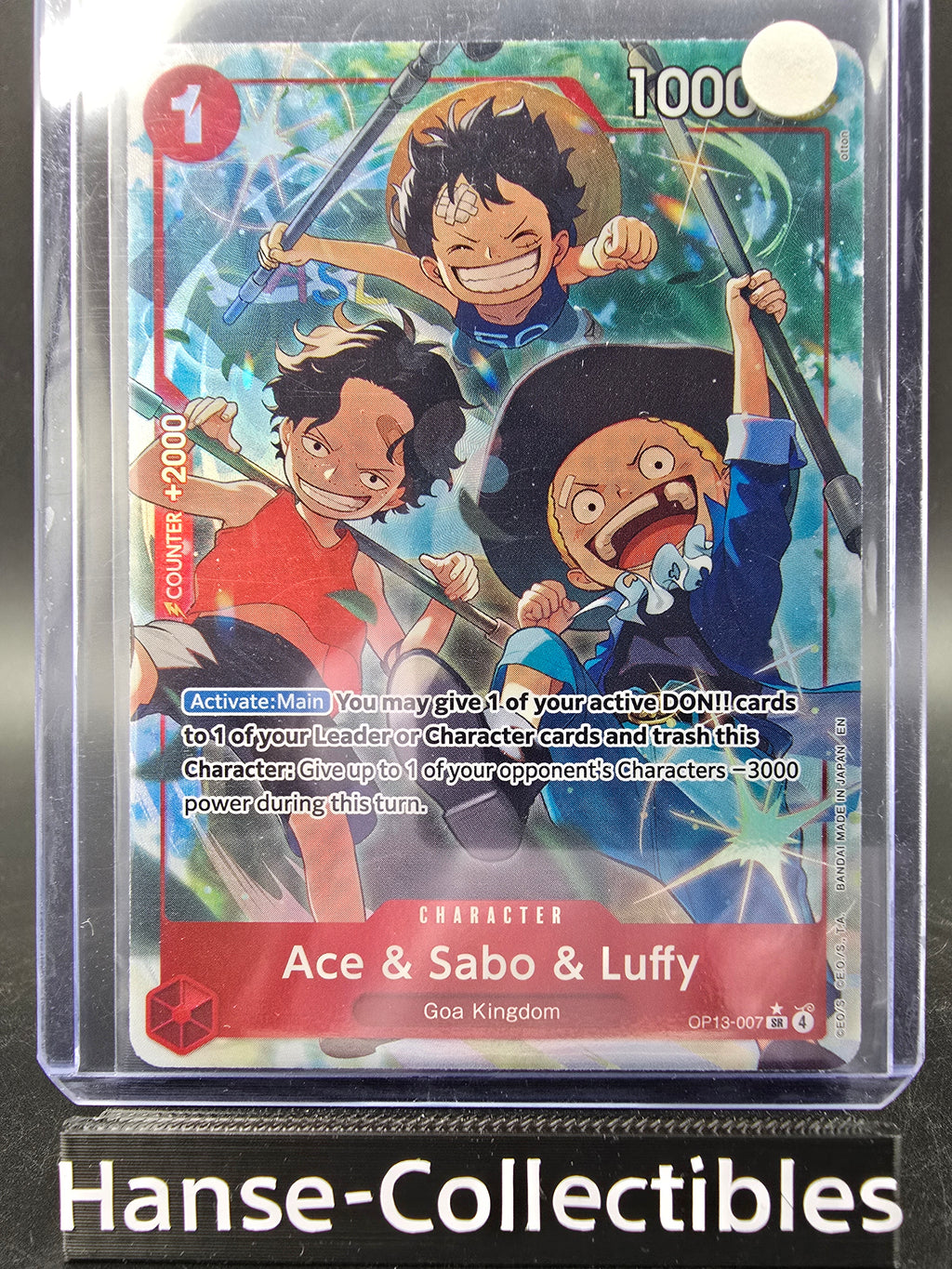 OP13-007 Ace & Sabo & Luffy V2 Alternative Art One Piece TCG ENG