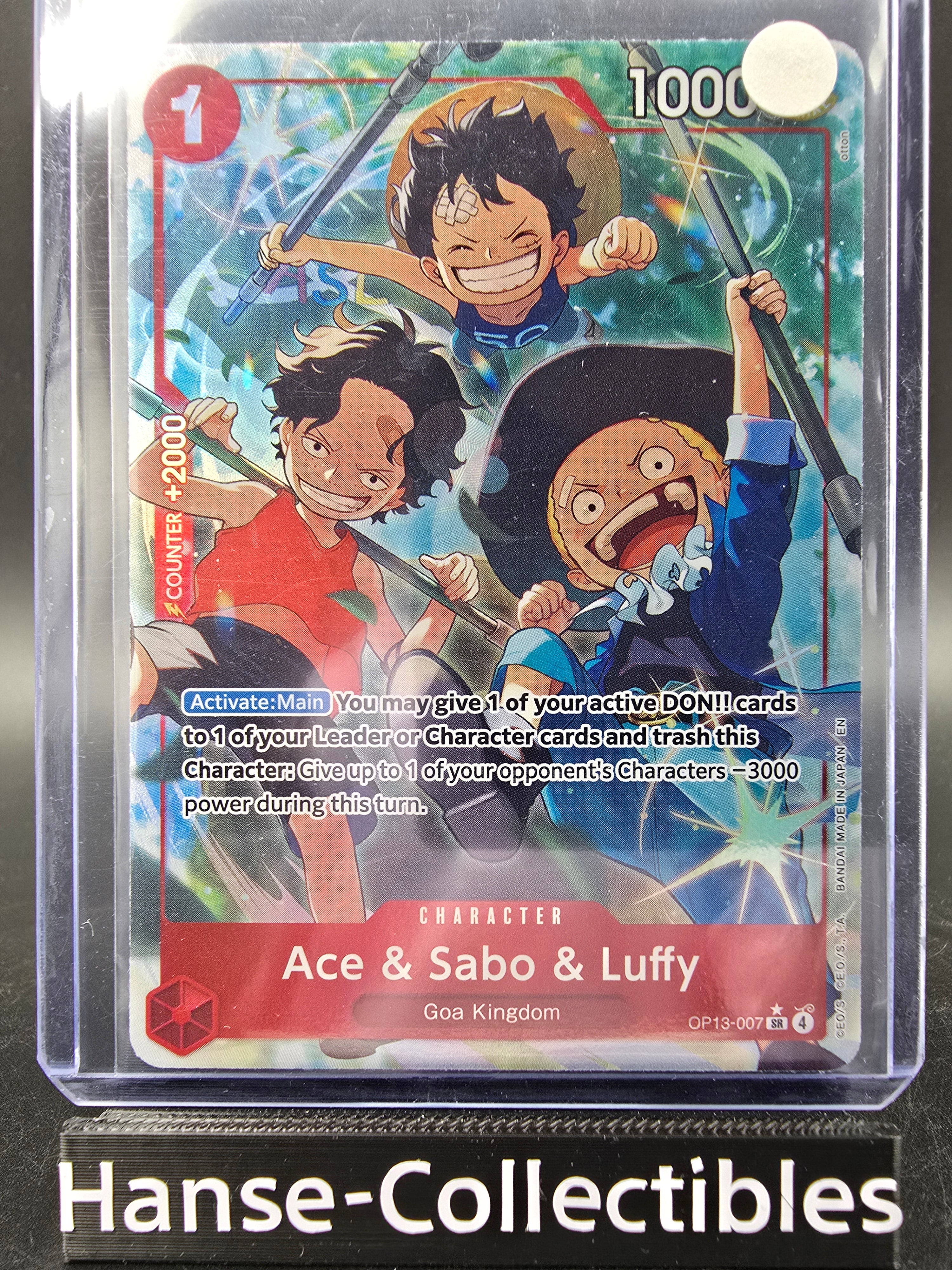 OP13-007 Ace & Sabo & Luffy V2 Alternative Art One Piece TCG ENG