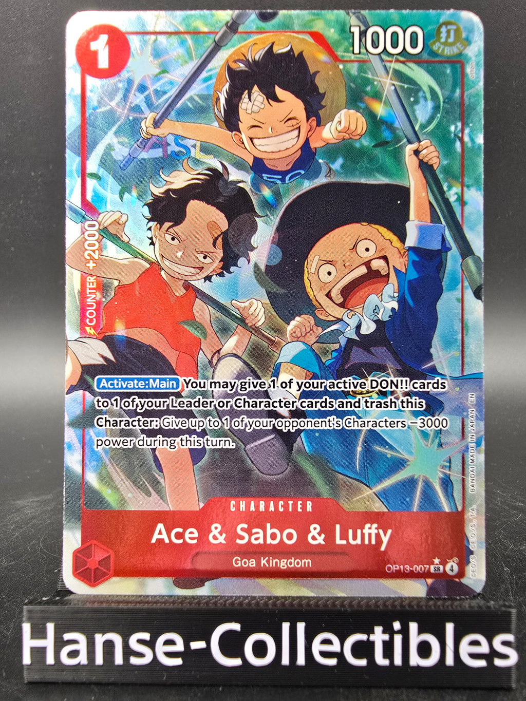OP13-007 Ace & Sabo & Luffy V2 Alternative Art One Piece TCG ENG