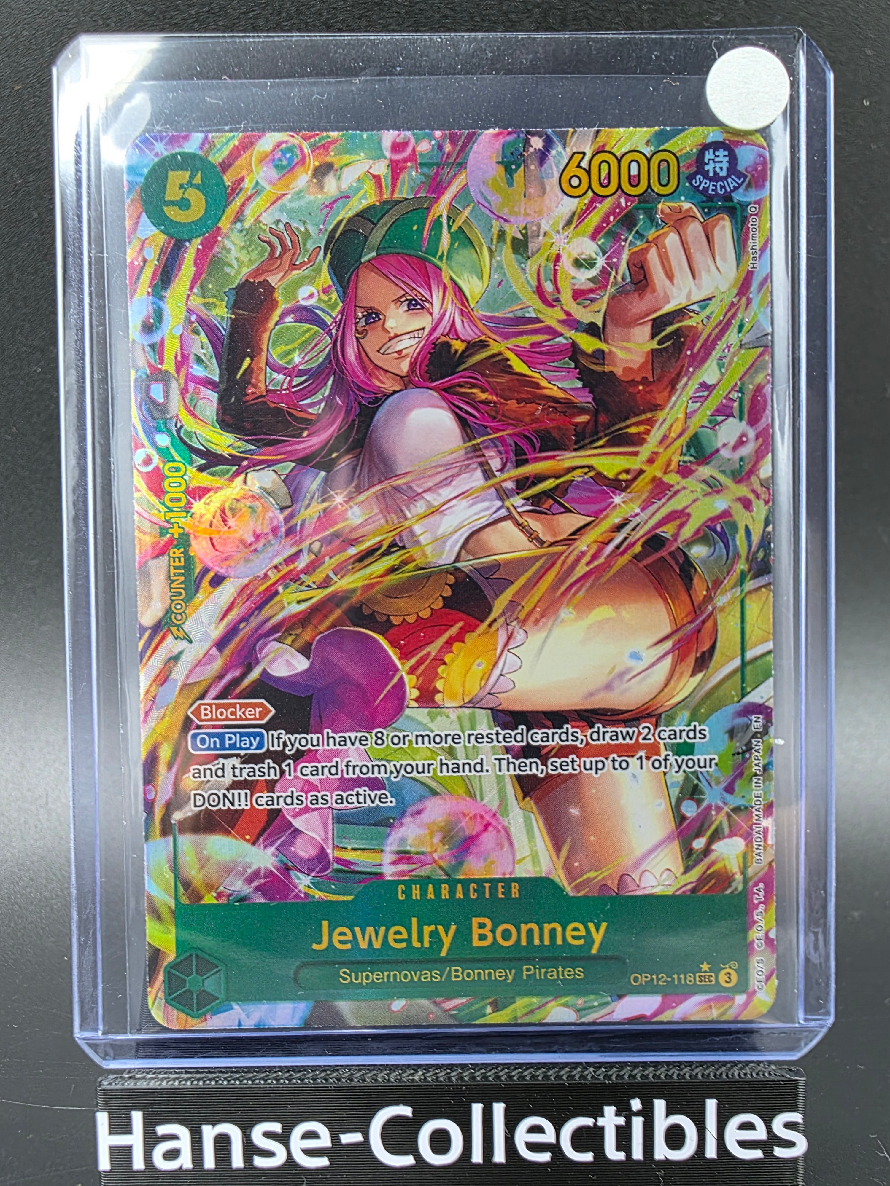 OP12-118 Jewelry Bonney Secret Rare V2 One Piece TCG ENG