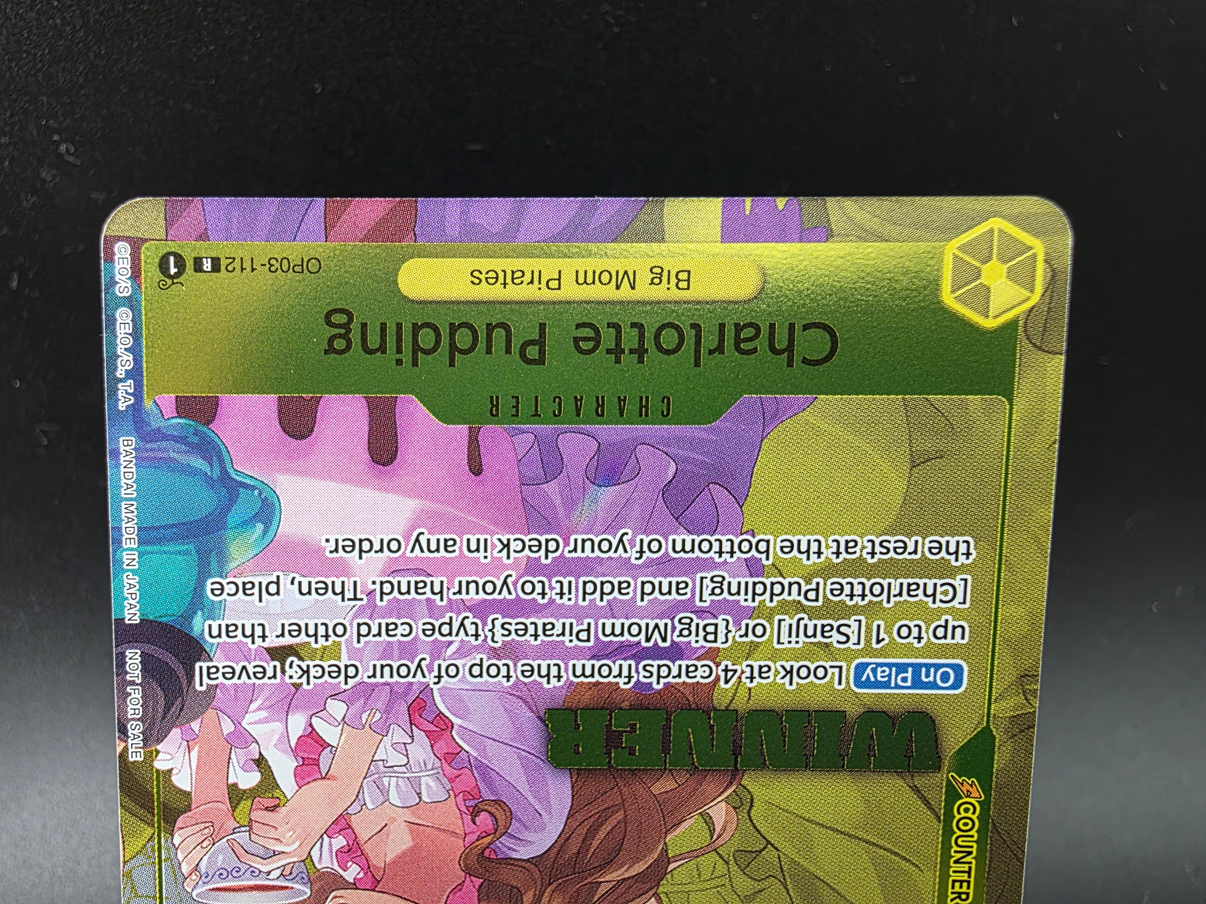 OP03-112 Charlotte Pudding Winner Promo One Piece TCG ENG
