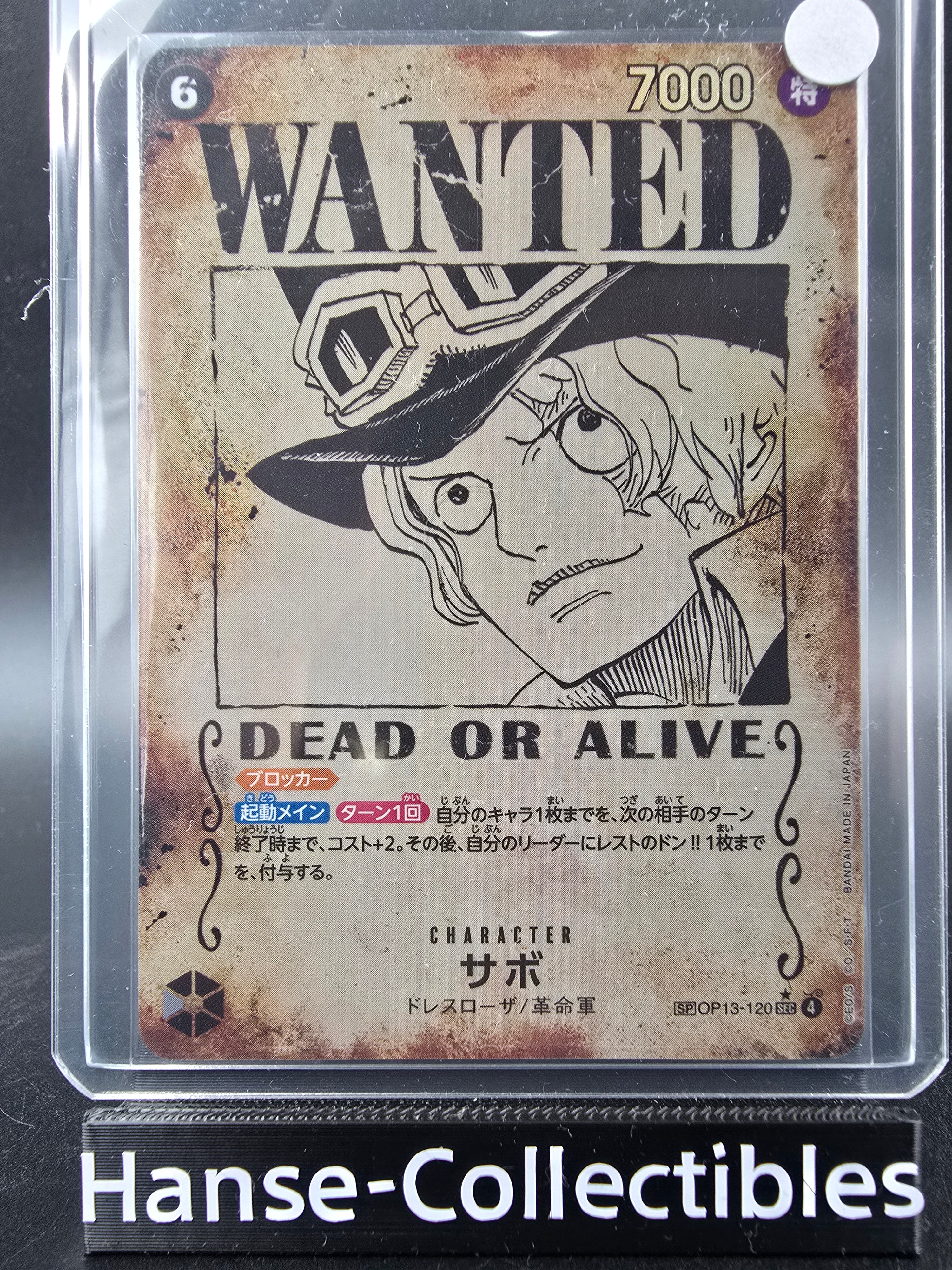 OP13-120 Sabo Wanted One Piece TCG JAP