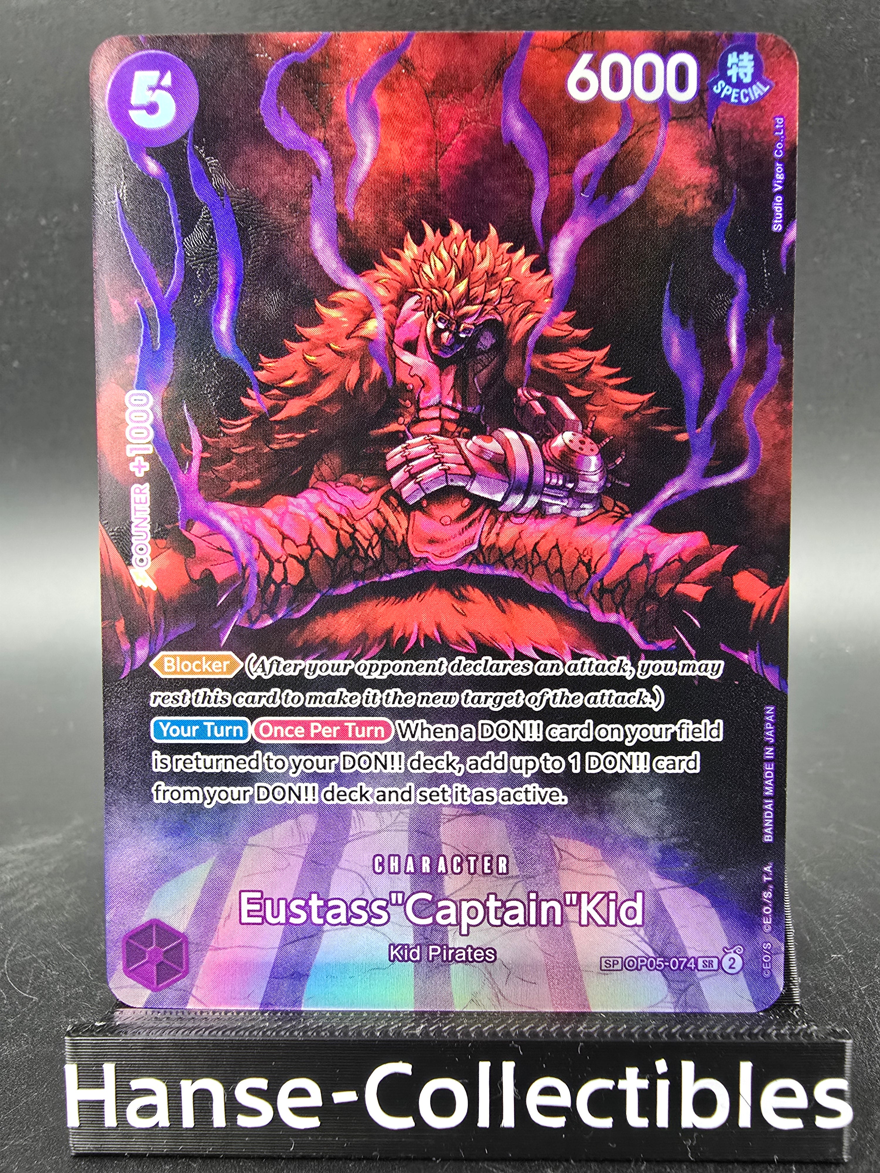 OP05-074 Eustass Captain Kid Special Rare One Piece TCG ENG