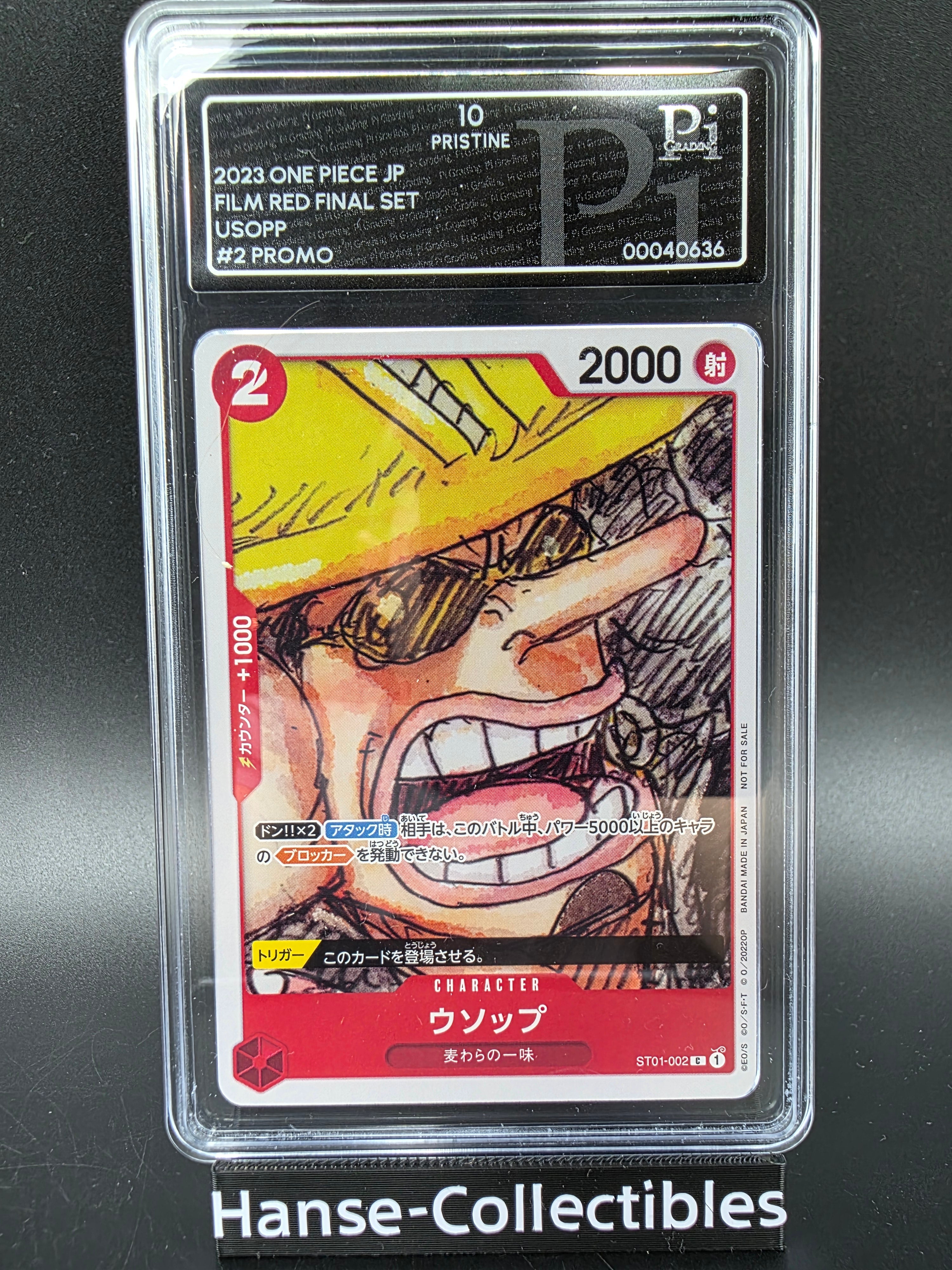 ST01-002 Usopp Promo Pristine 10 Pi Grading - One Piece TCG JAP
