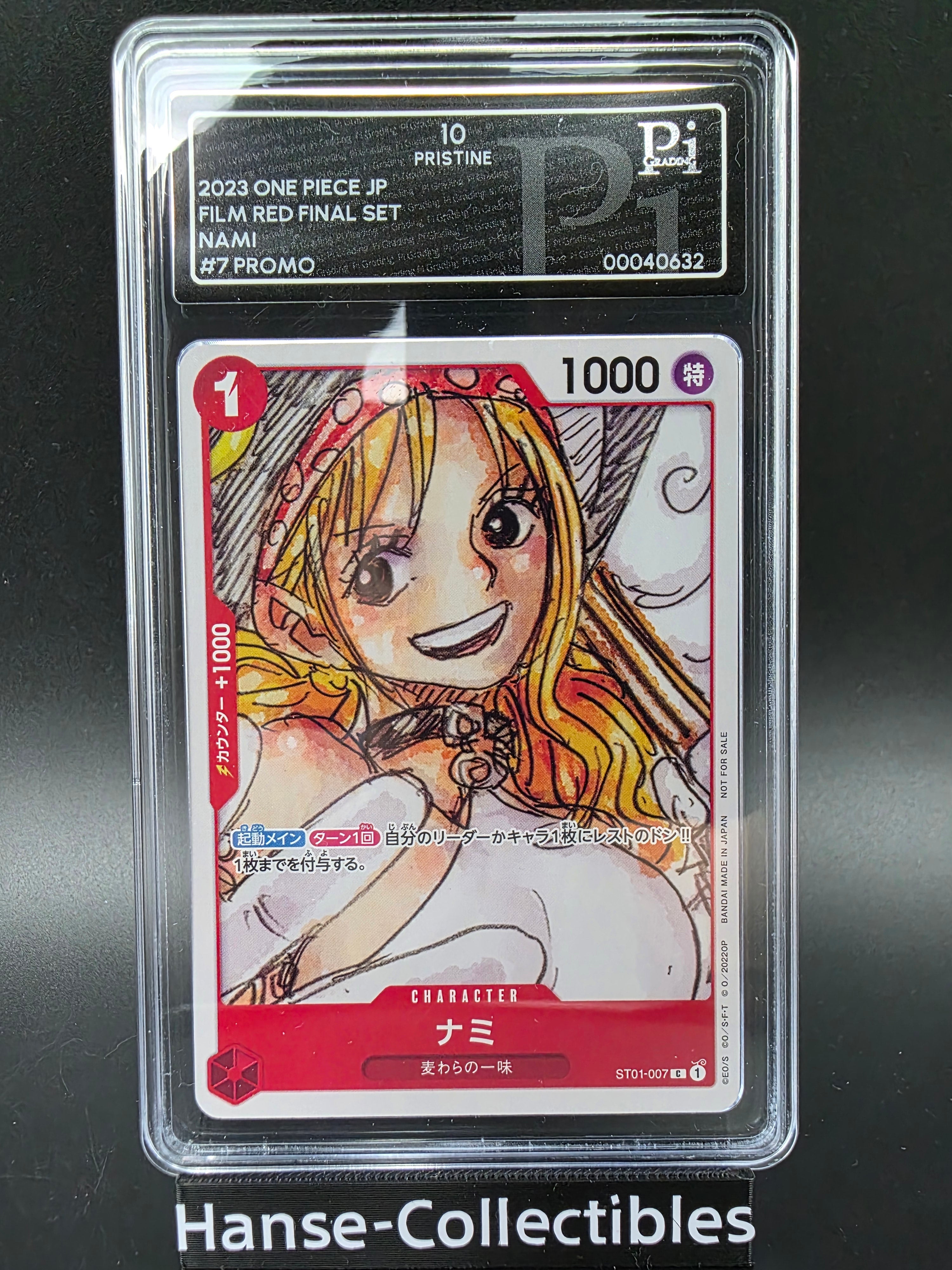 ST01-007 Nami Promo Pristine 10 Pi Grading - One Piece TCG JAP
