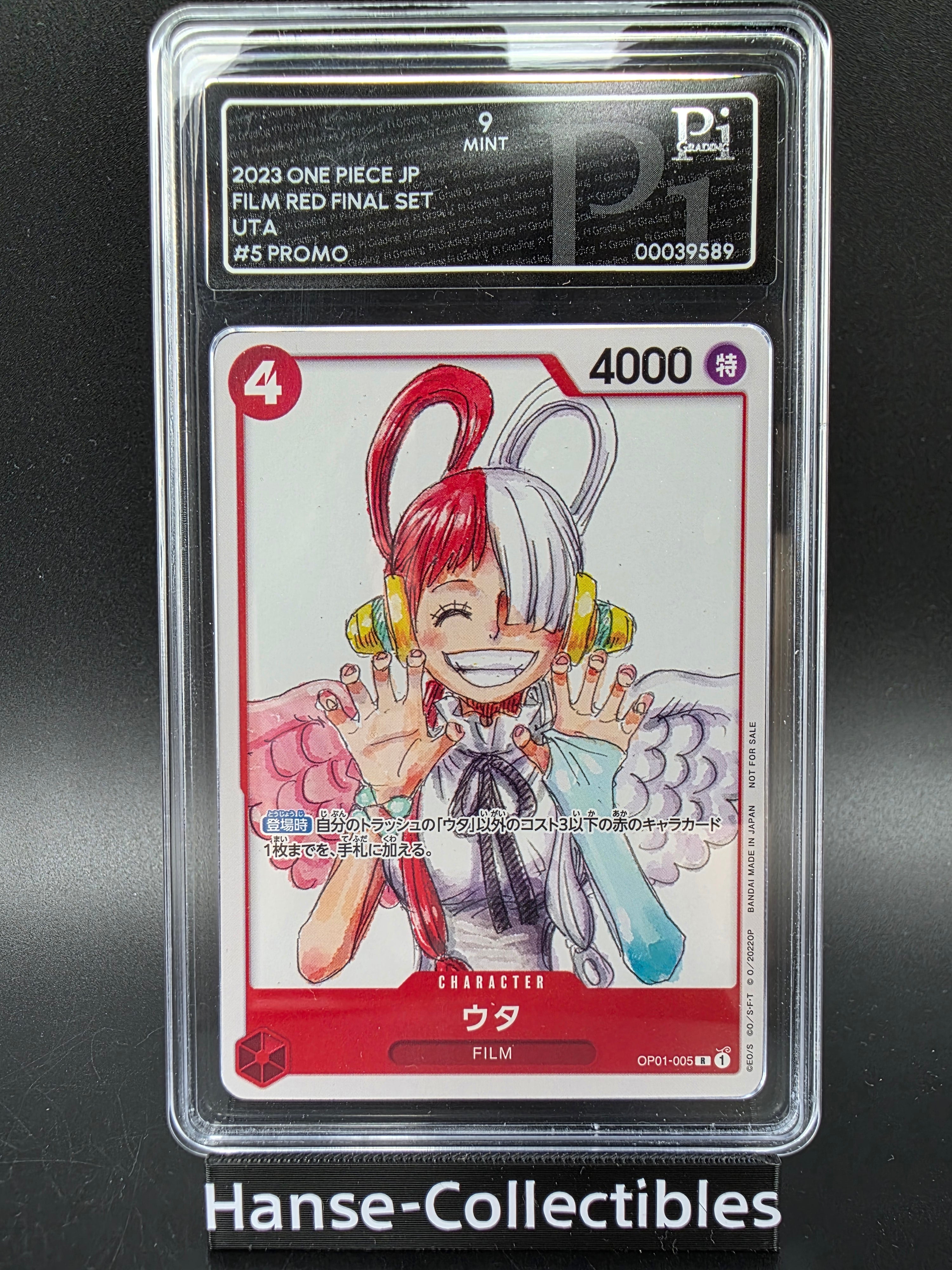OP01-005 Uta Promo Mint 9 Pi Grading - One Piece TCG JAP