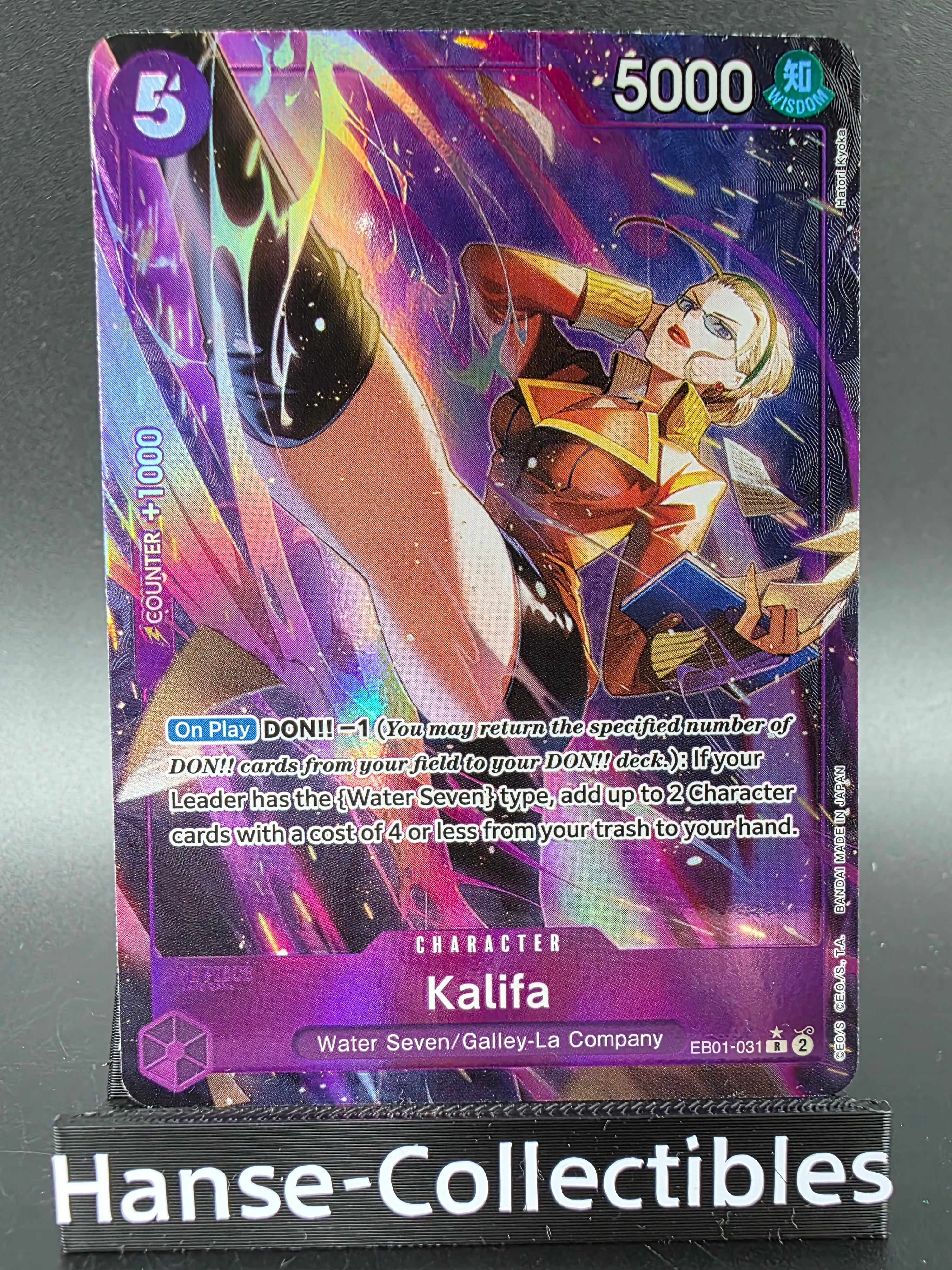 EB01-031 Kalifa V2 Alternative Art One Piece TCG ENG