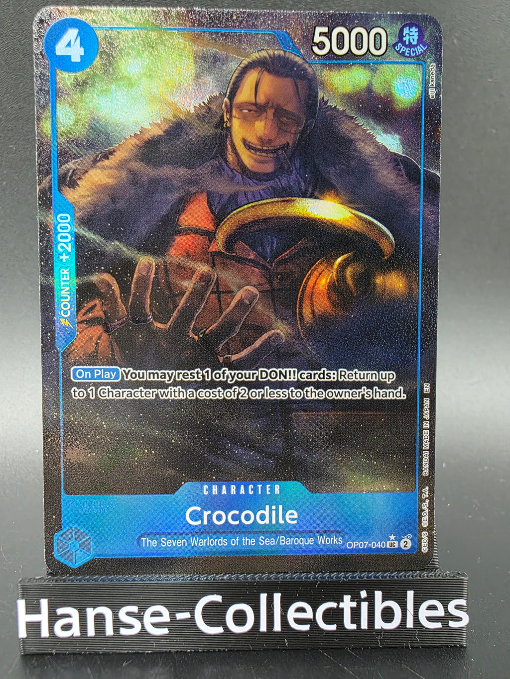 OP07-040 Crocodile V3 Alternative Art One Piece TCG ENG