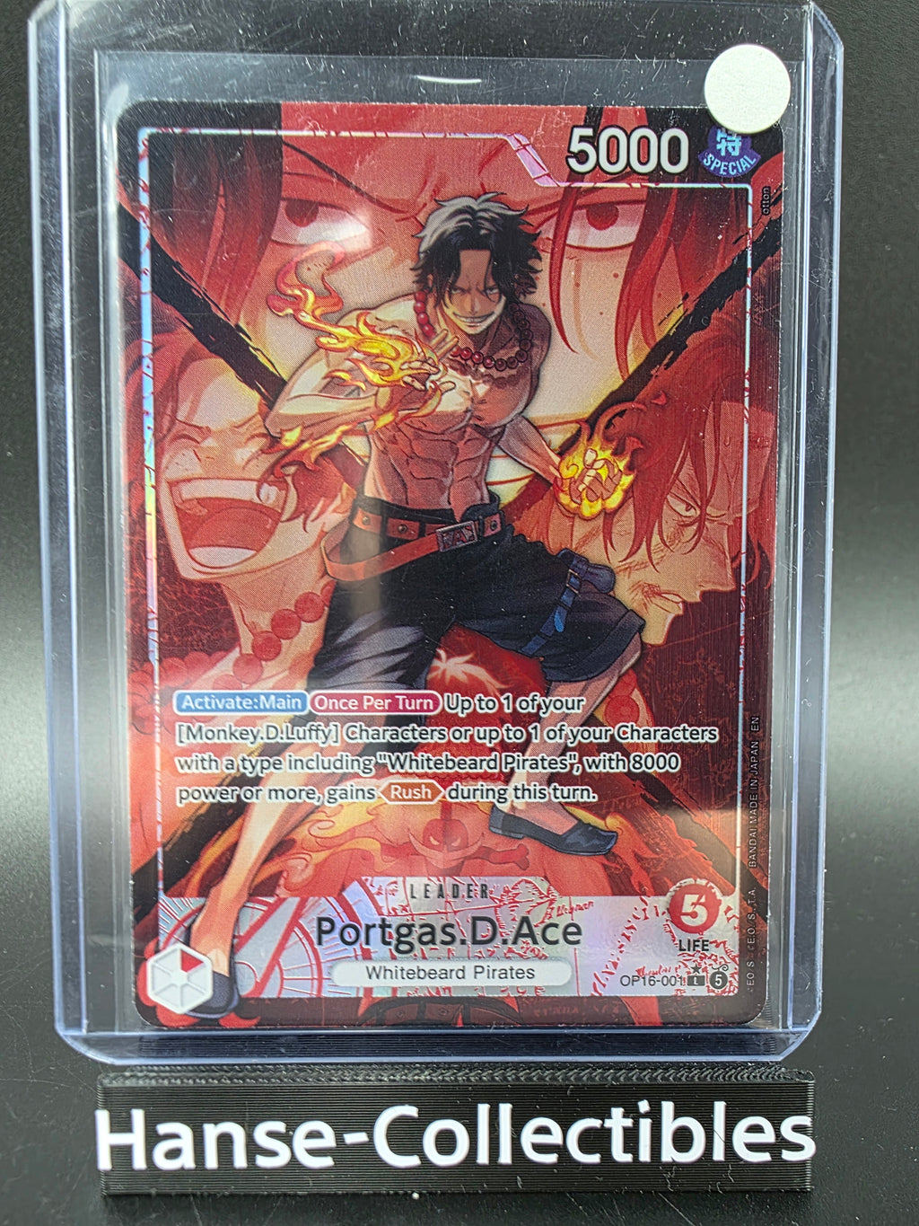 OP16-001 Portgas D. Ace Leader V2 One Piece TCG ENG