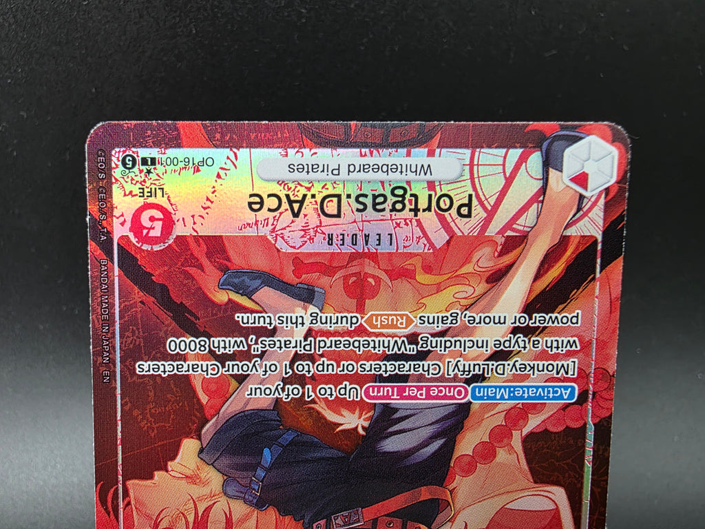 OP16-001 Portgas D. Ace Leader V2 One Piece TCG ENG