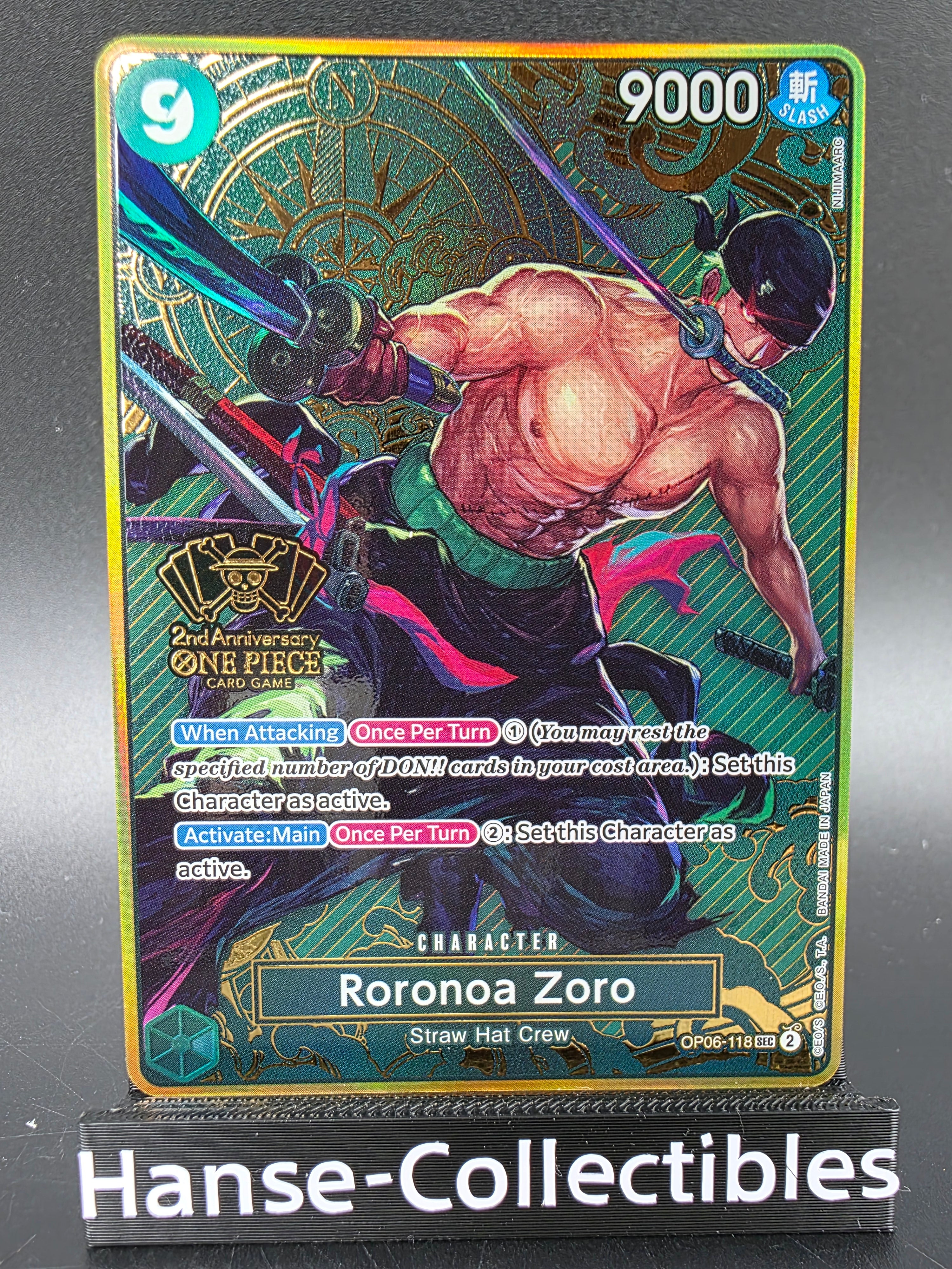 OP06-118 Roronoa Zoro Compass Promo One Piece TCG ENG