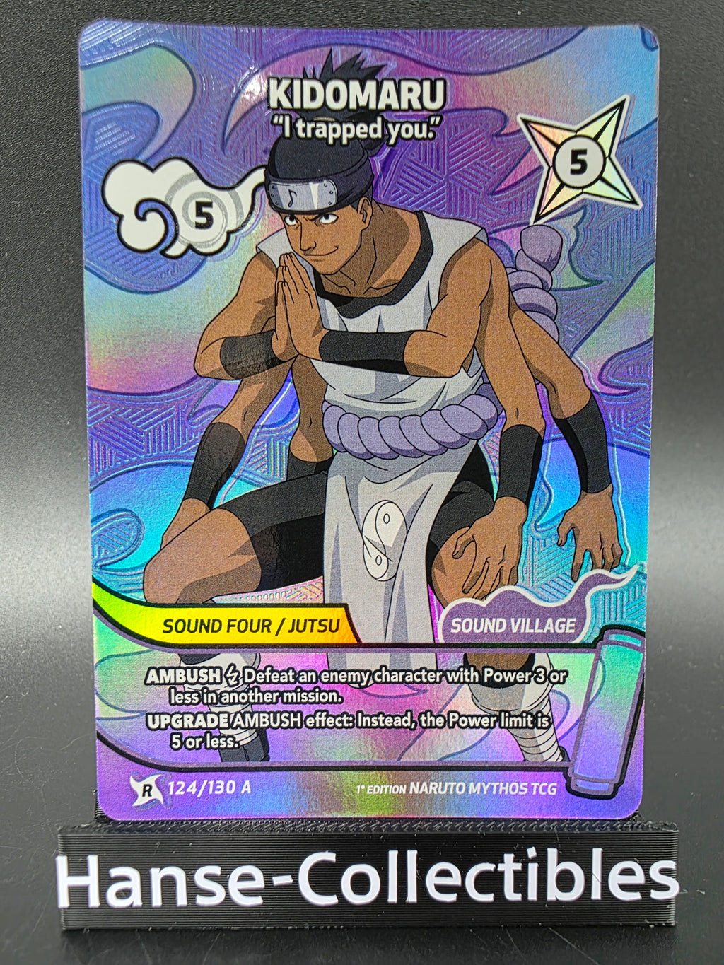 124/130 A Kidomaru Alternative Art - Naruto Mythos TCG ENG 1st Edition