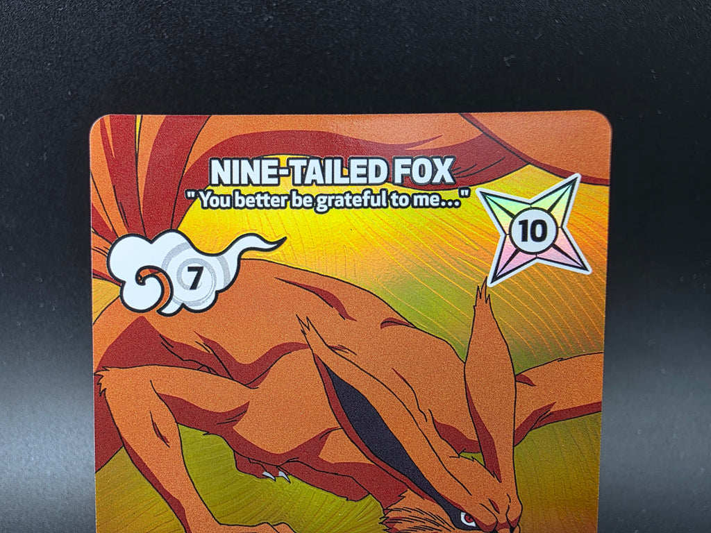 118/130 A Nine-Tailed Fox Alternative Art - Naruto Mythos TCG ENG 1st Edition