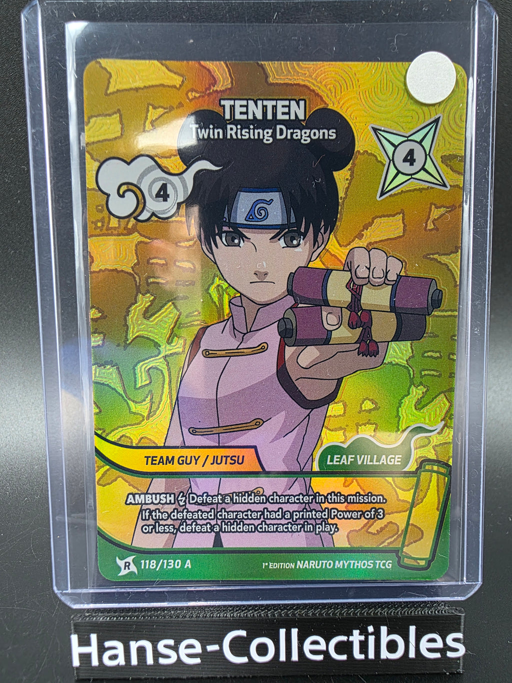 118/130 A Tenten Alternative Art - Naruto Mythos TCG ENG 1st Edition