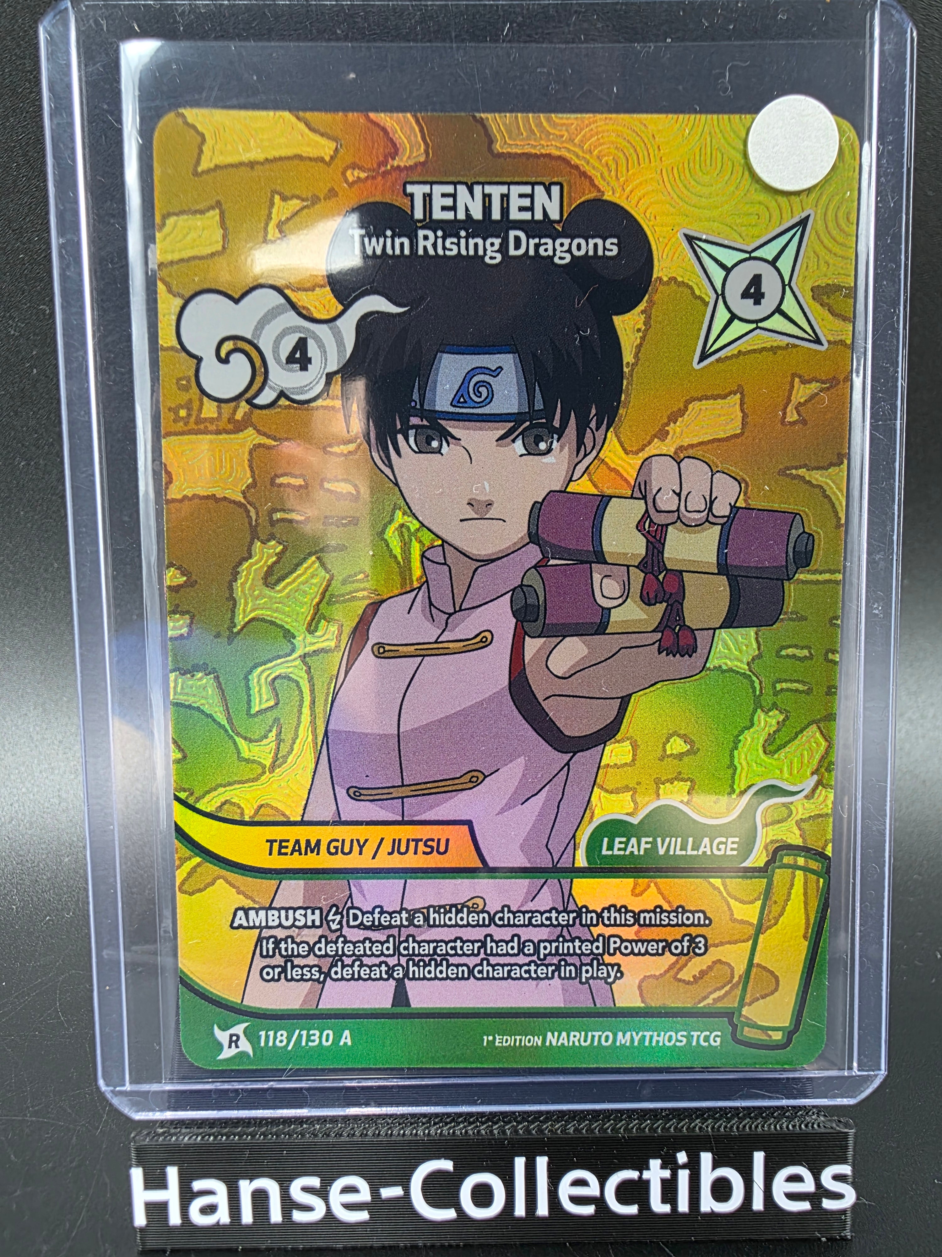 118/130 A Tenten Alternative Art - Naruto Mythos TCG ENG 1st Edition