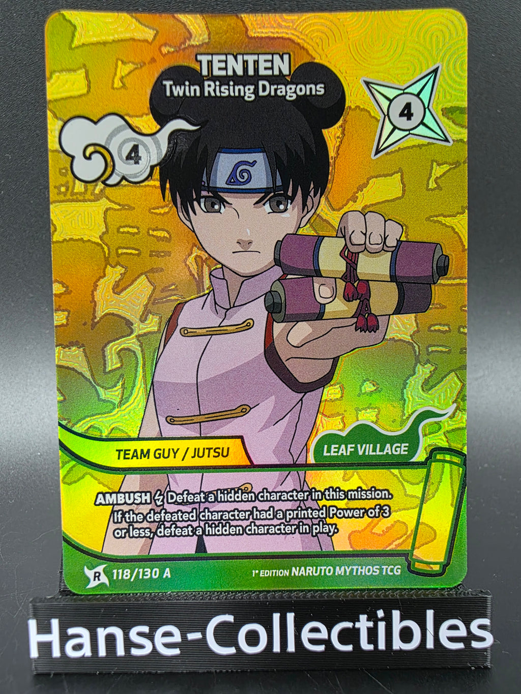118/130 A Tenten Alternative Art - Naruto Mythos TCG ENG 1st Edition