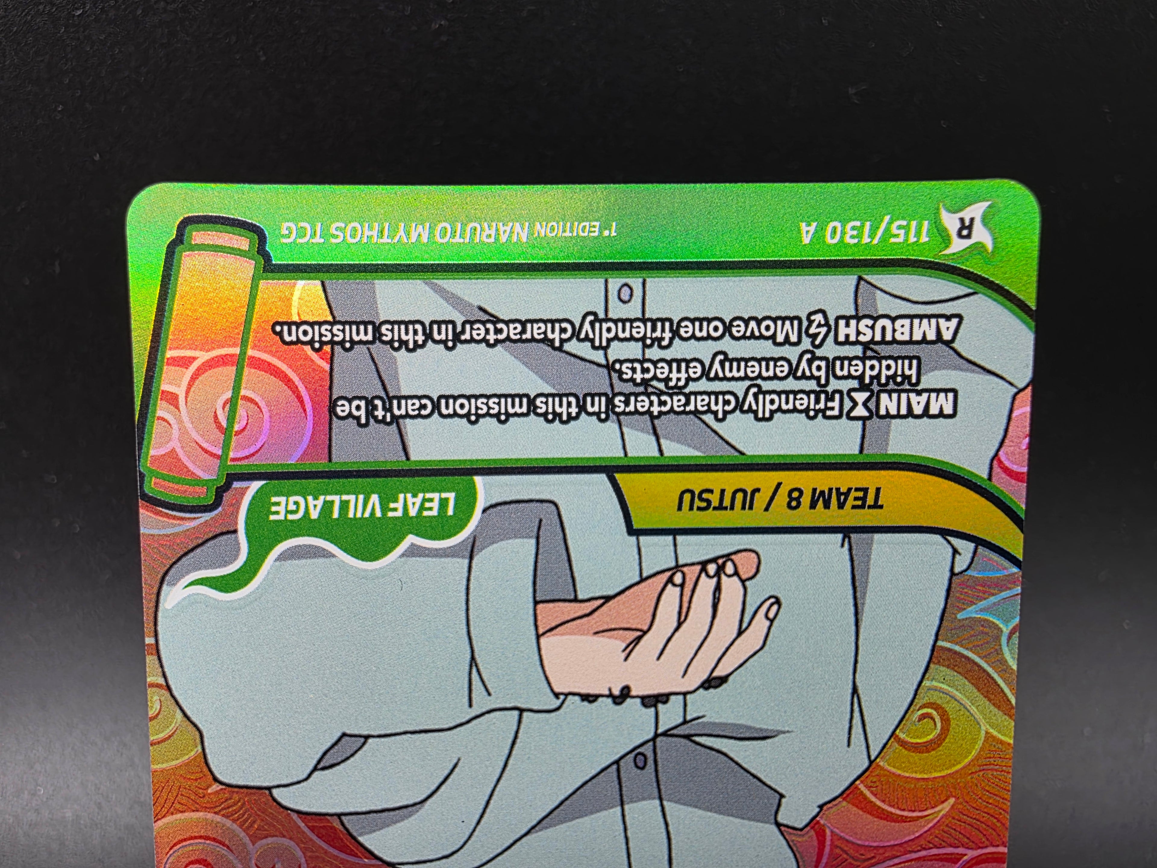115/130 Shino Aburame Alternative Art - Naruto Mythos TCG ENG 1st Edition