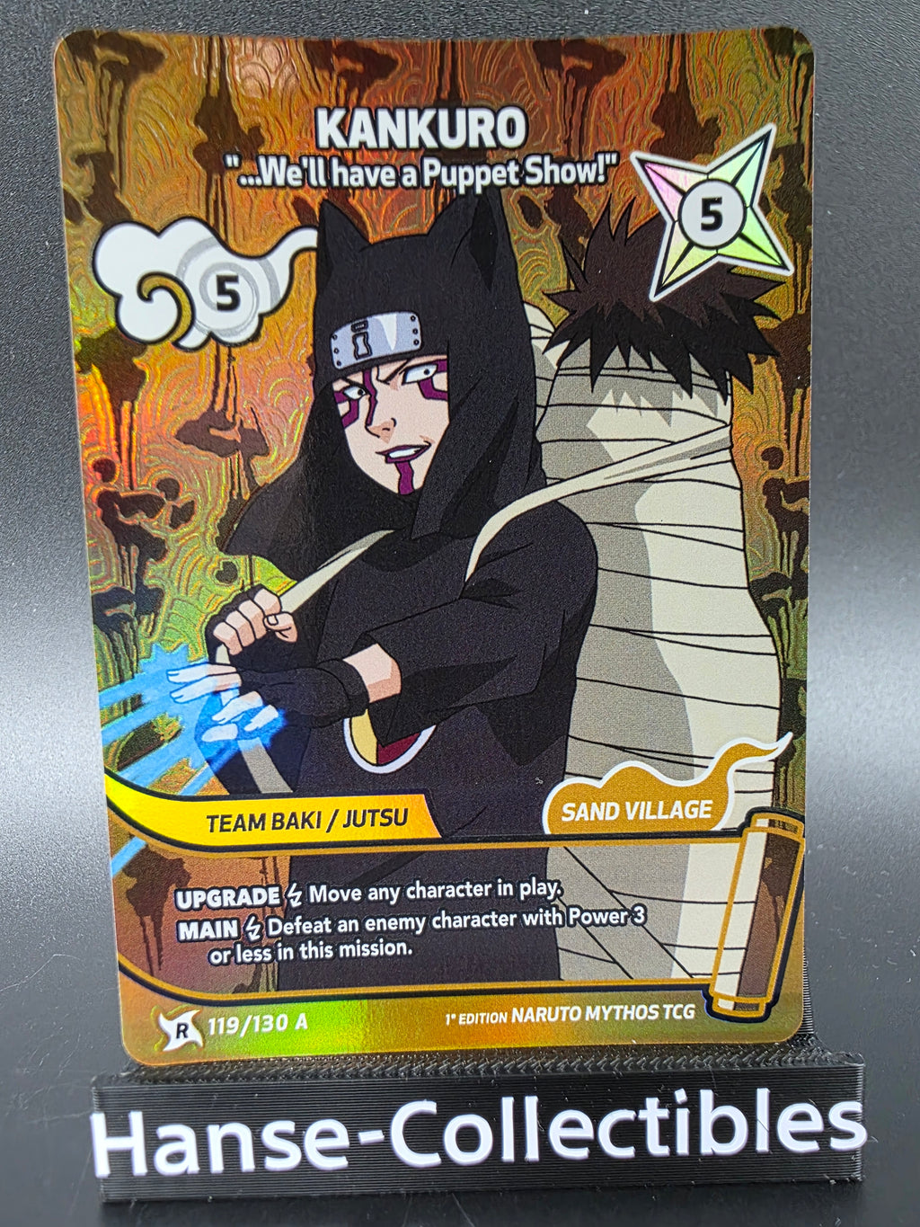 119/130 Kankuro Alternative Art - Naruto Mythos TCG ENG 1st Edition