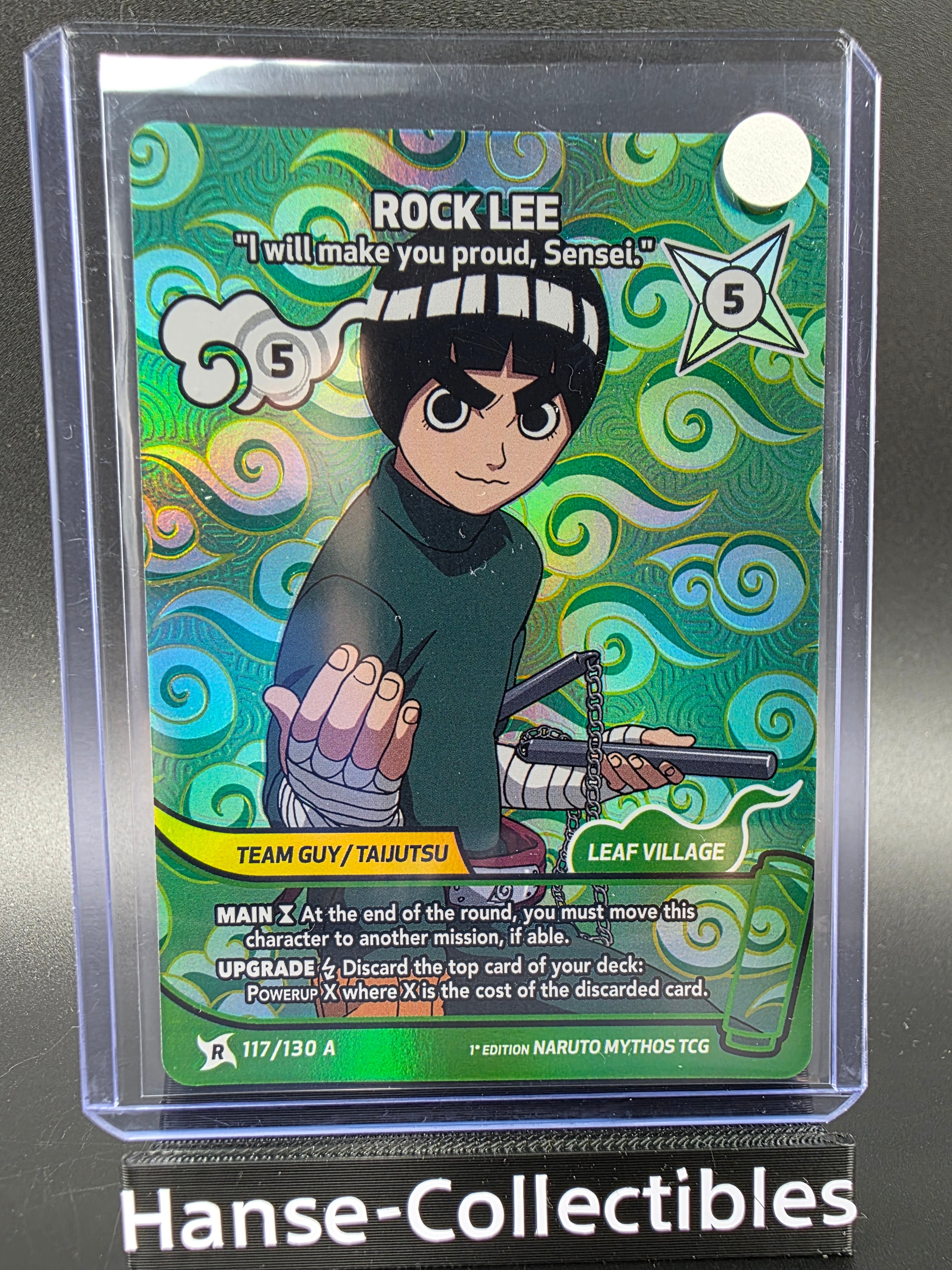 117/130 Rock Lee Alternative Art - Naruto Mythos TCG ENG 1st Edition