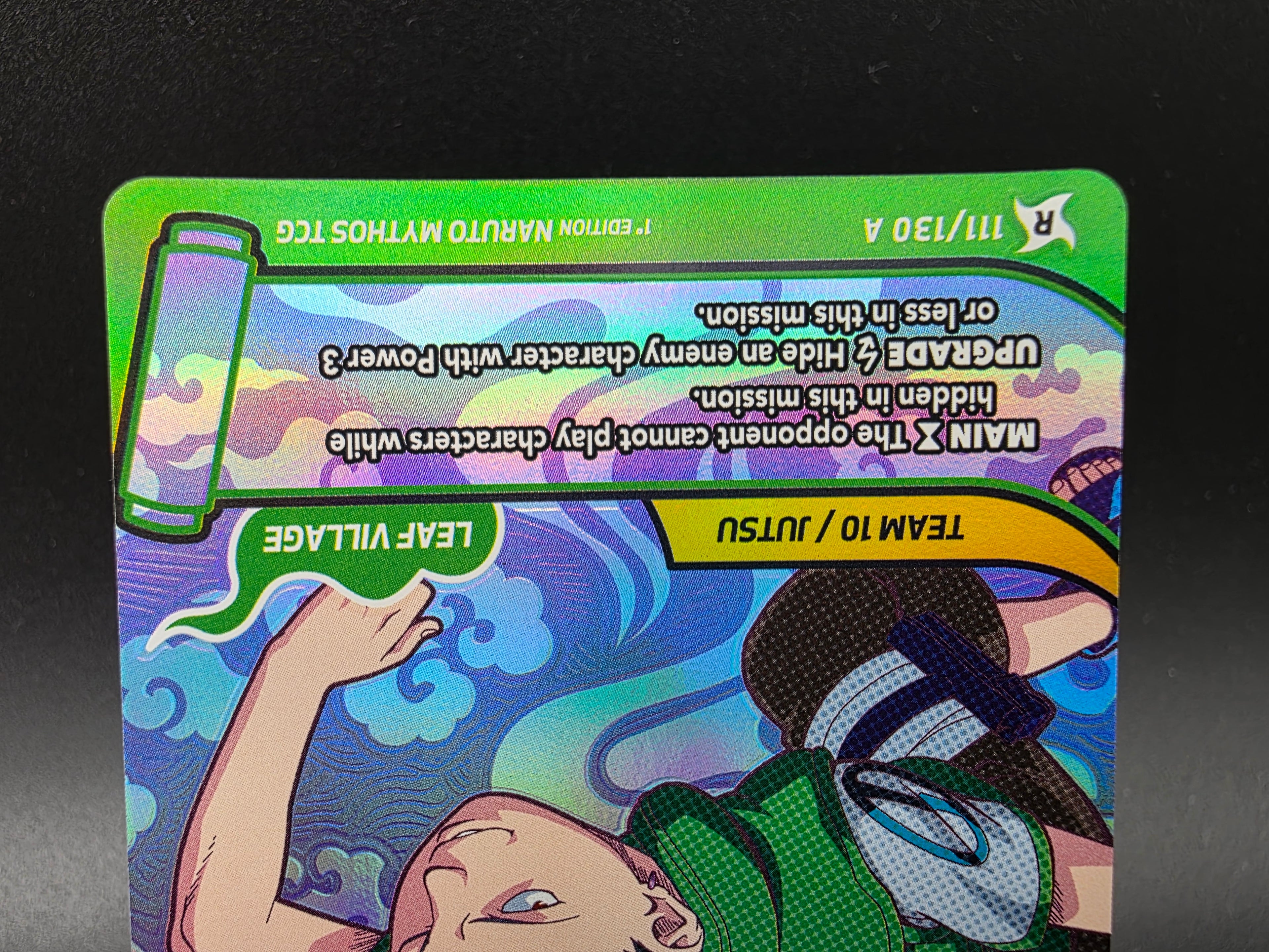 111/130A Shikamaru Nara Rare Alternative Art - Naruto Mythos TCG ENG 1st Edition