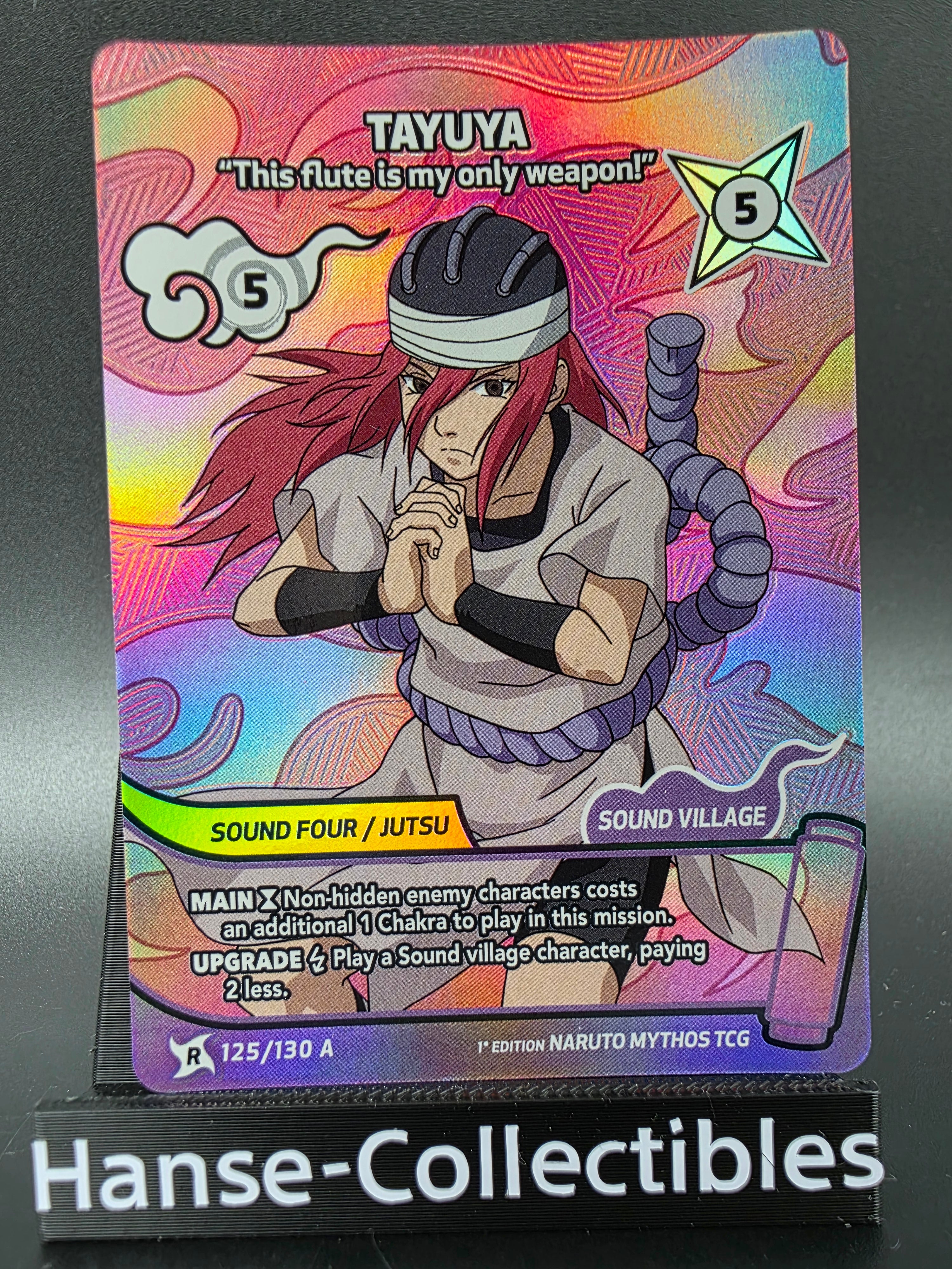125/130 Tayuya Alternative Art - Naruto Mythos TCG ENG 1st Edition