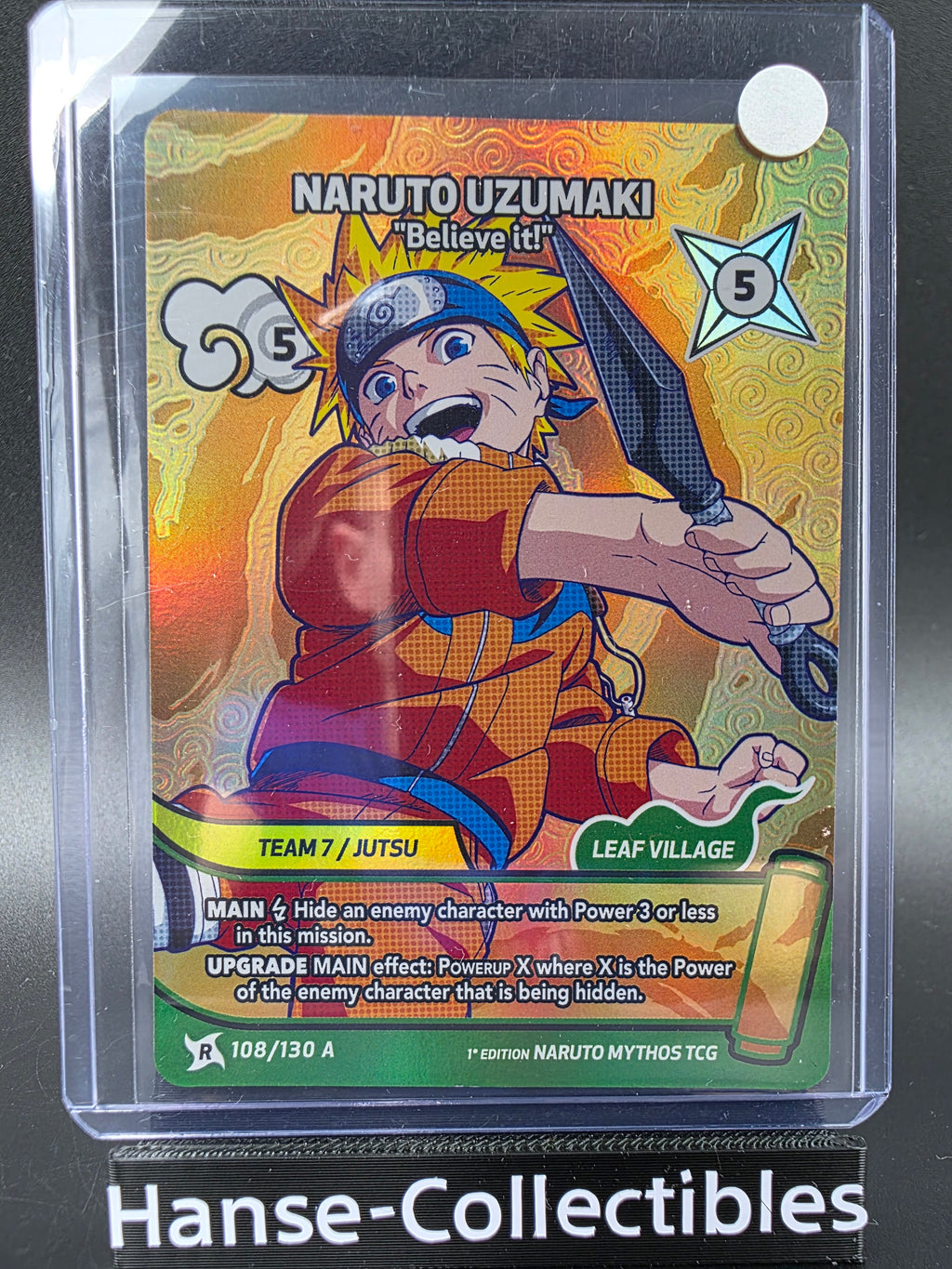 108/130A Naruto Uzumaki Alternative Art - Naruto Mythos TCG ENG 1st Edition