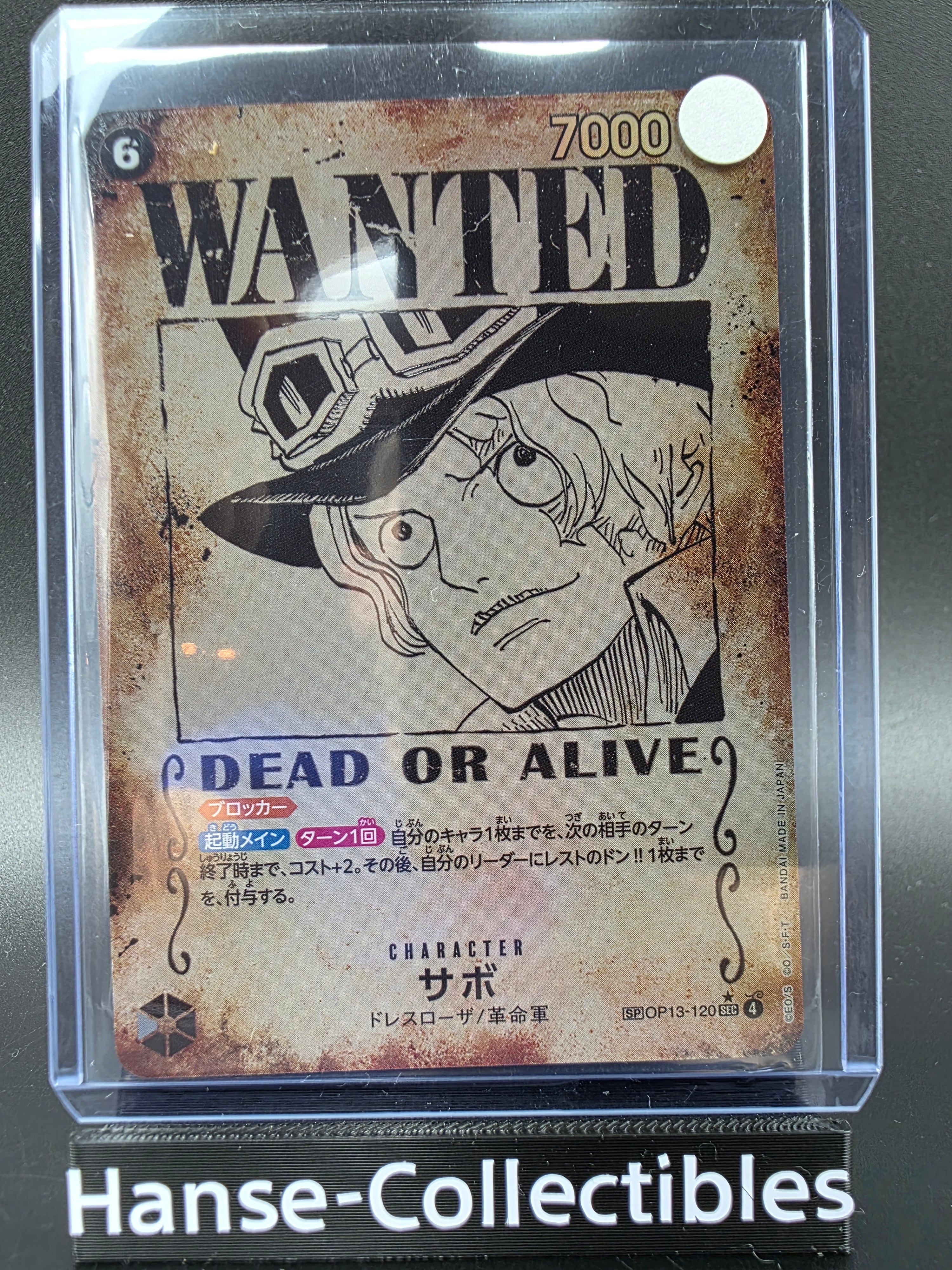 OP13-120 Sabo Wanted One Piece TCG JAP