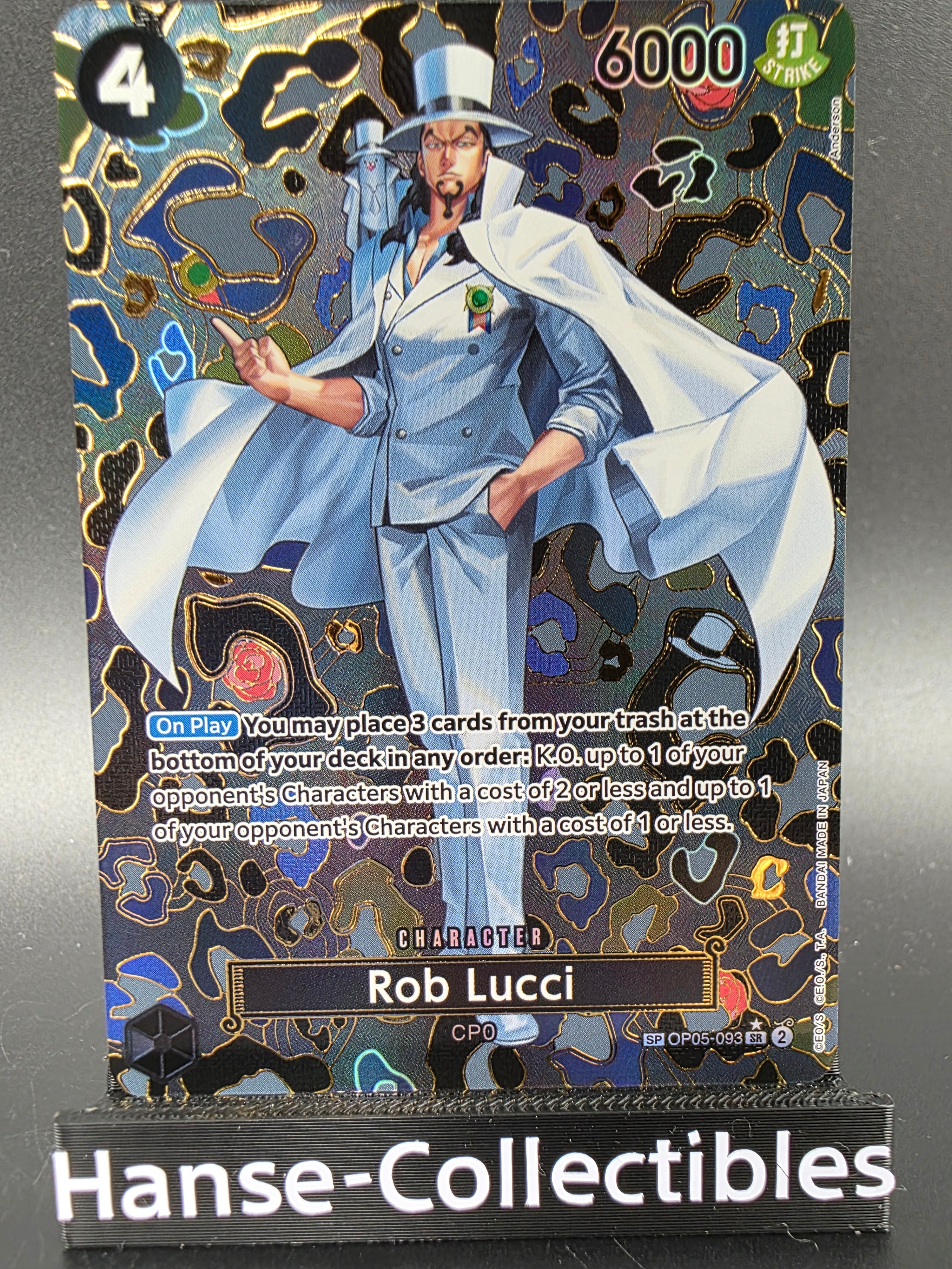 OP05-093 Rob Lucci Mosaik Special Rare One Piece TCG ENG
