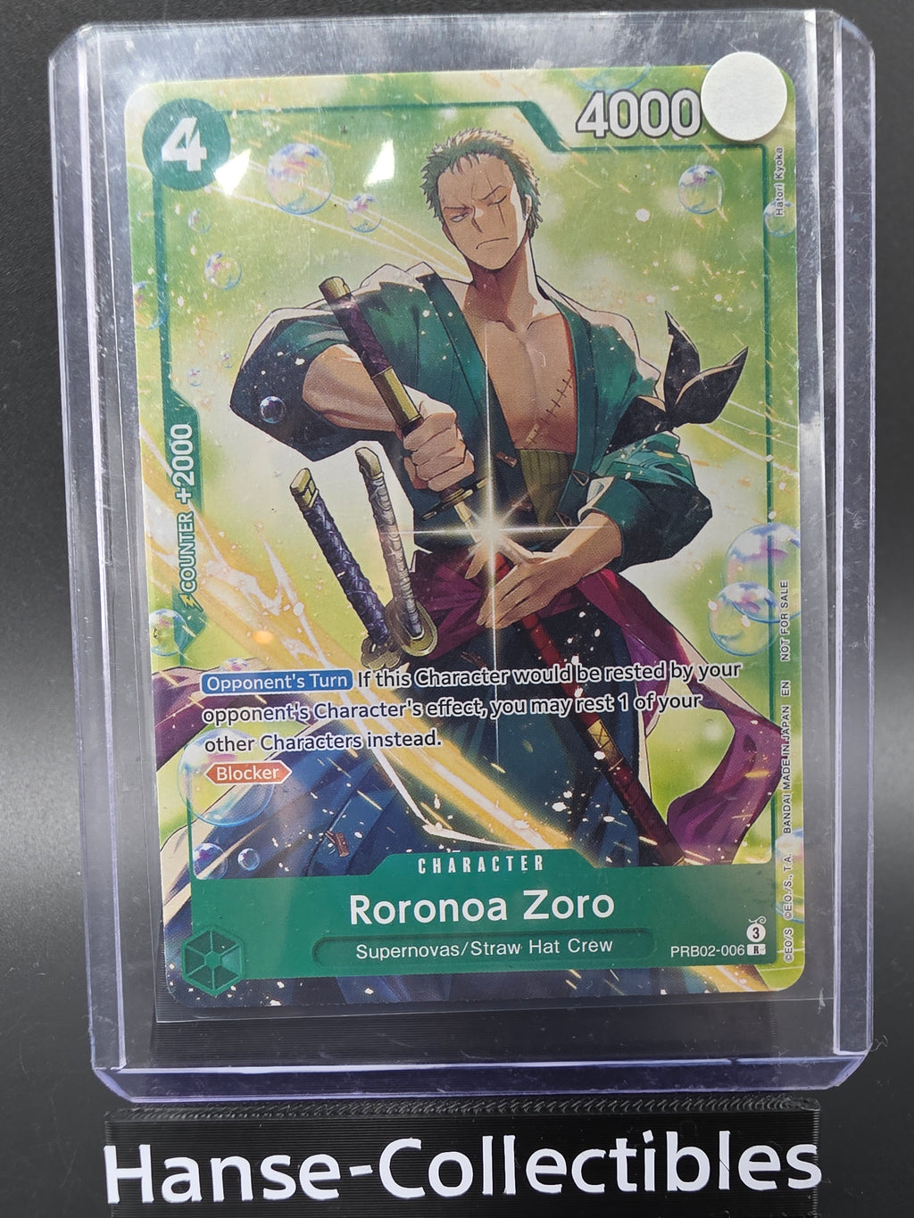 PRB02-006 Roronoa Zoro Promo One Piece TCG ENG