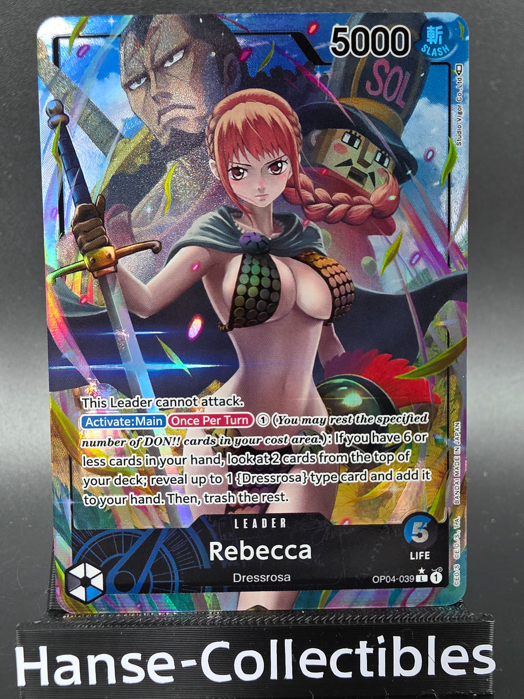 OP04-039 Rebecca Leader V2 Alternative Art One Piece TCG ENG