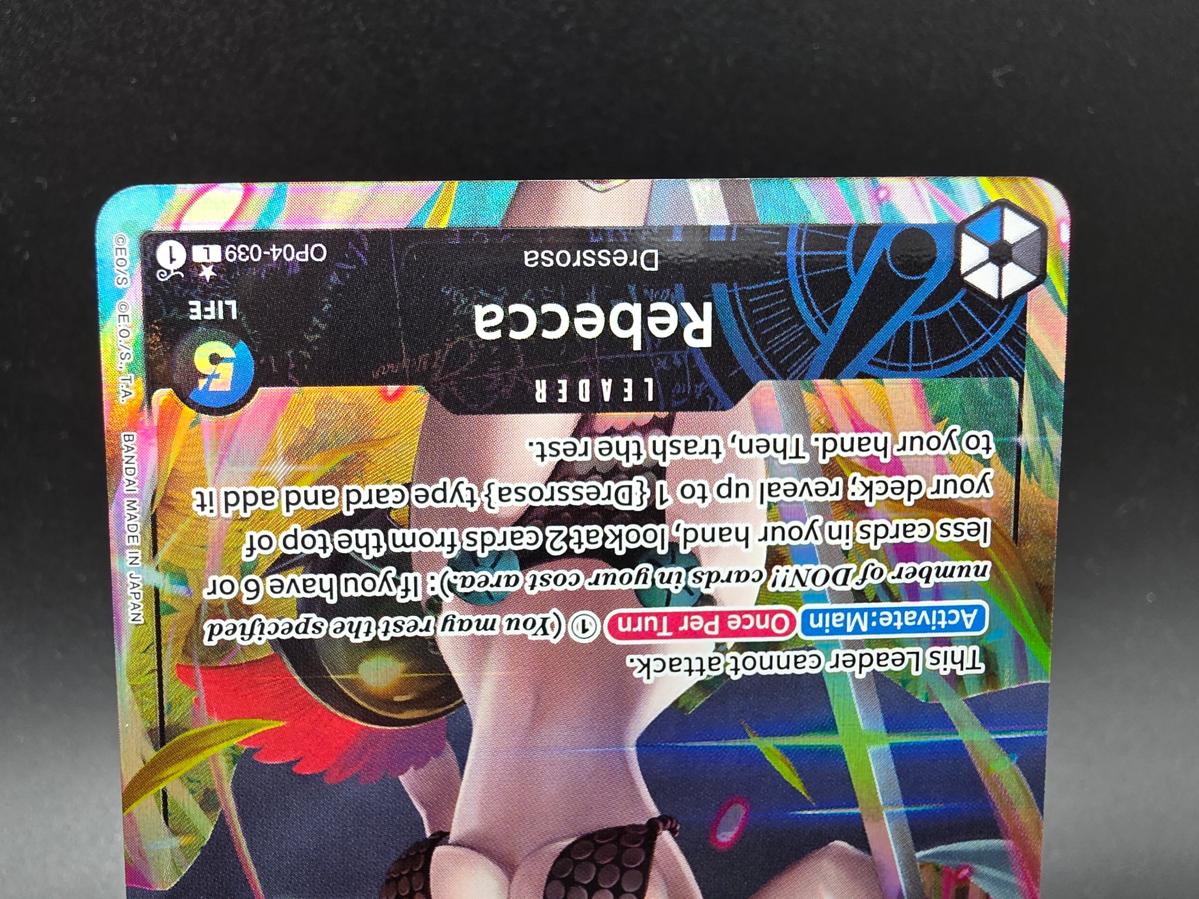 OP04-039 Rebecca Leader V2 Alternative Art One Piece TCG ENG