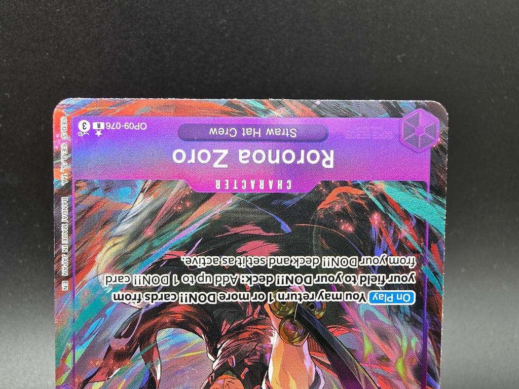 OP09-076 Roronoa Zoro V2 Alternative Art One Piece TCG ENG