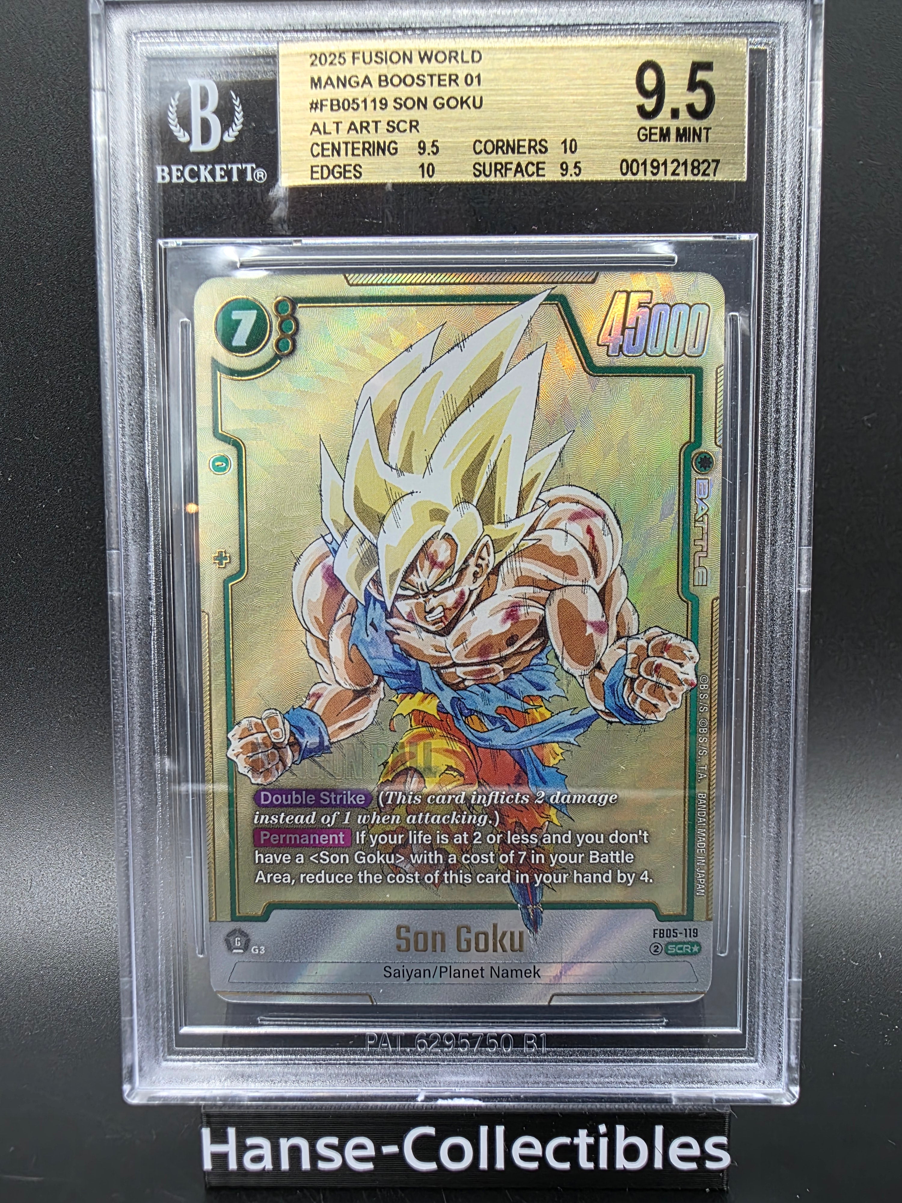 FB05-119 Fusion World Secret Rare Son Goku V1 BGS9,5 ENG