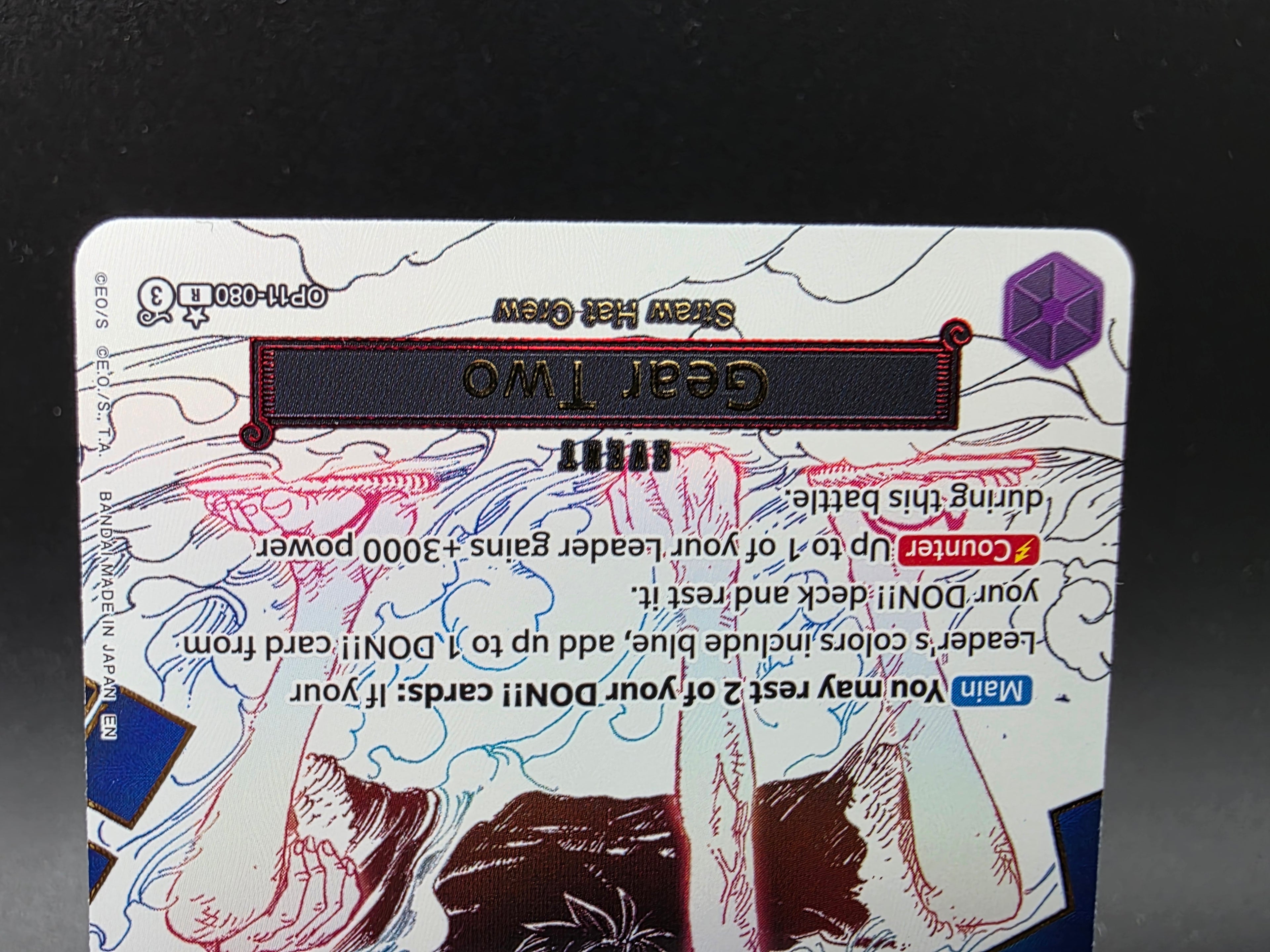 OP11-080 Gear Two Manga Event Special Rare One Piece TCG ENG