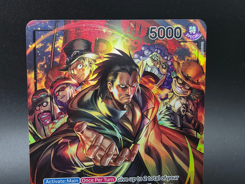 OP07-001 Money D. Dragon Leader V2 Alternative Art One Piece TCG ENG
